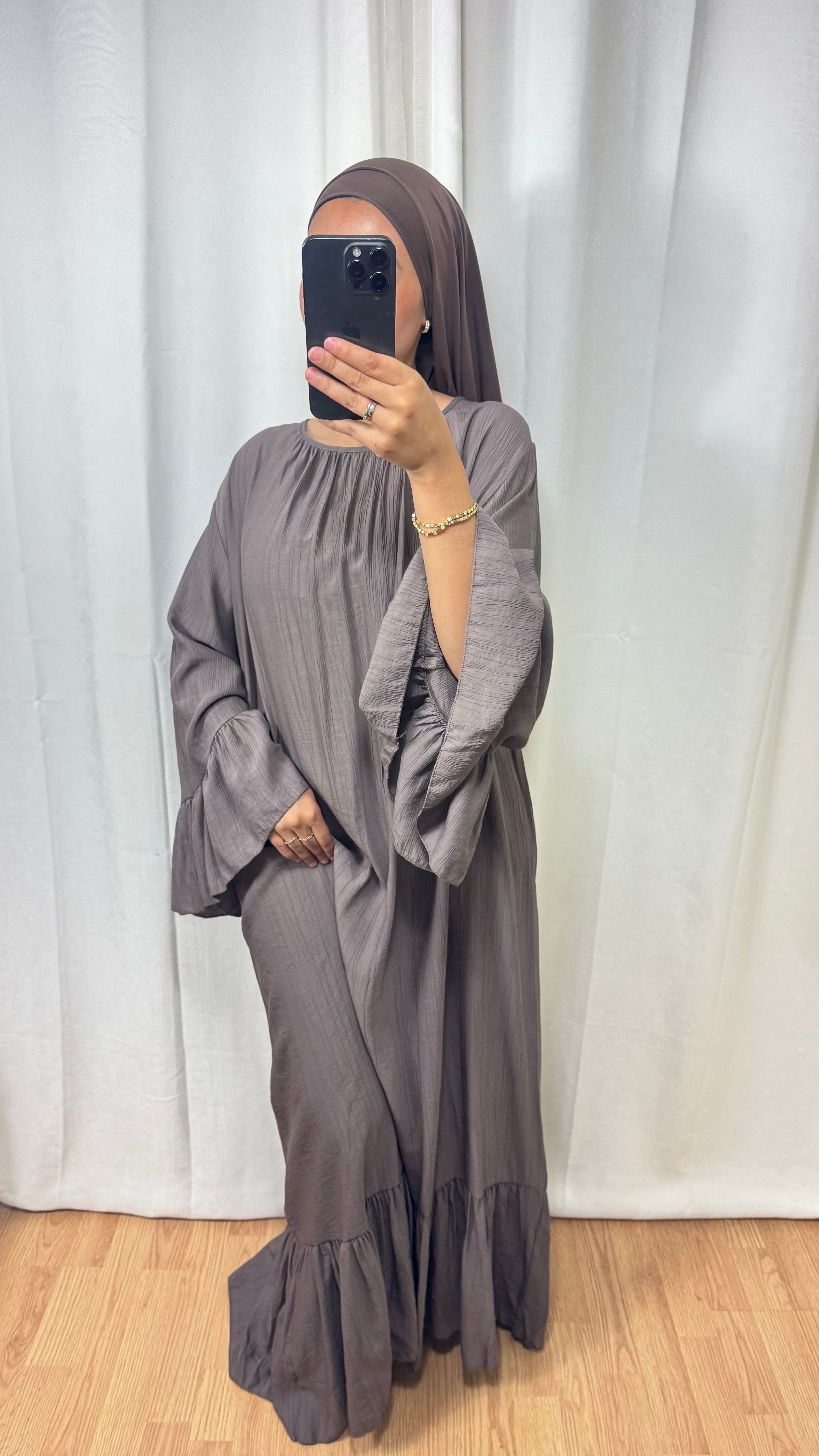 ROBE SARAH - TAUPE