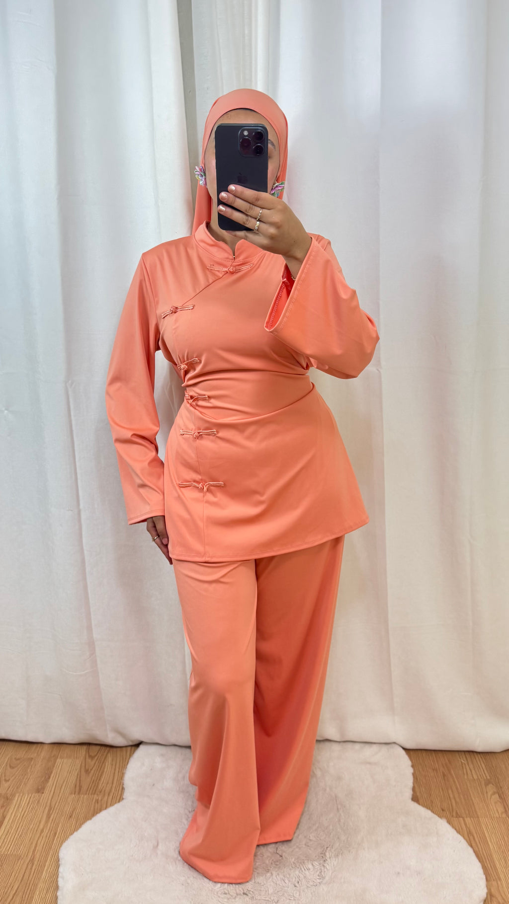 BURKINI SAKURA CINTRÉ - ORANGE PÂLE