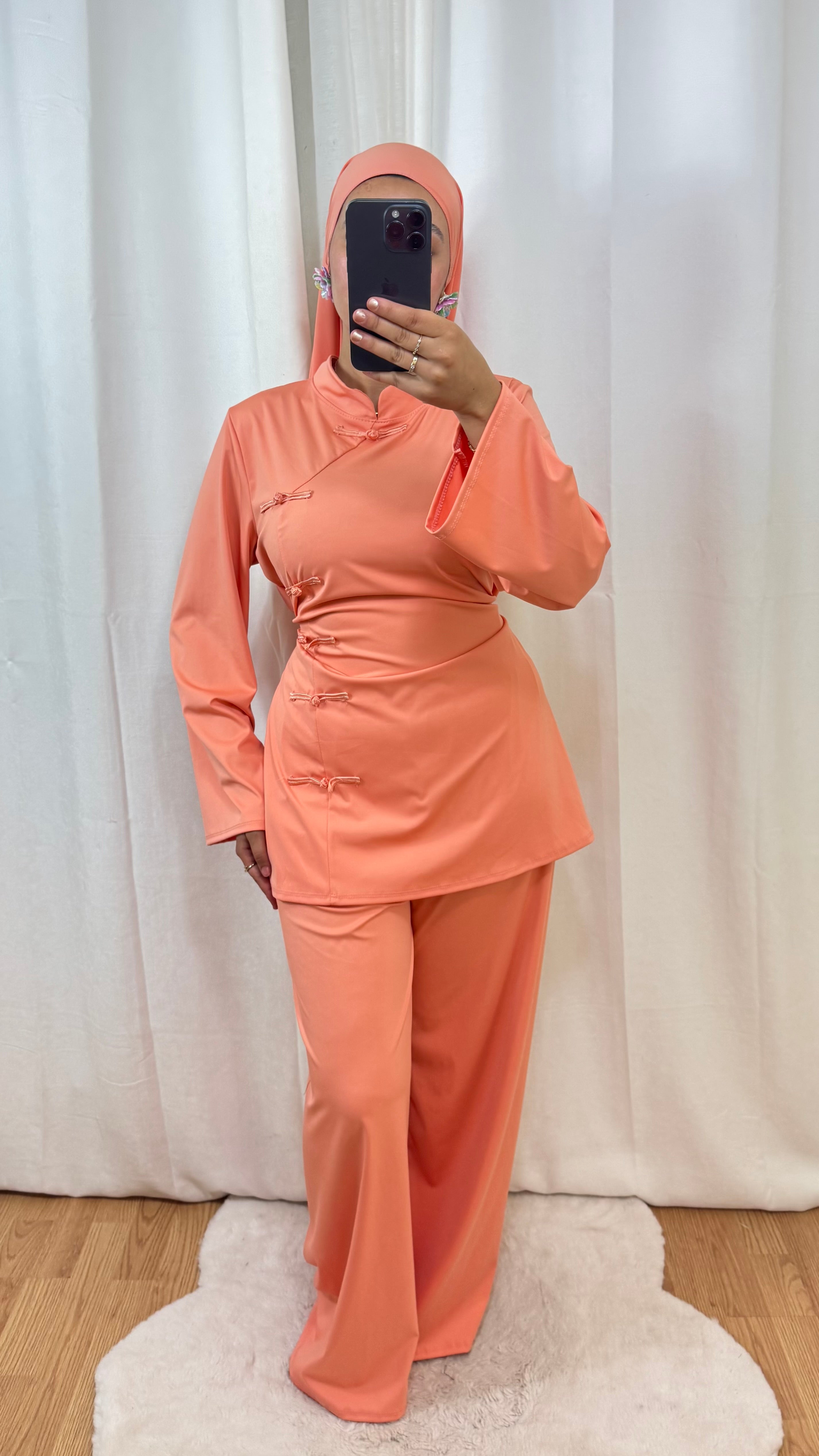 BURKINI SAKURA CINTRÉ - ORANGE PÂLE
