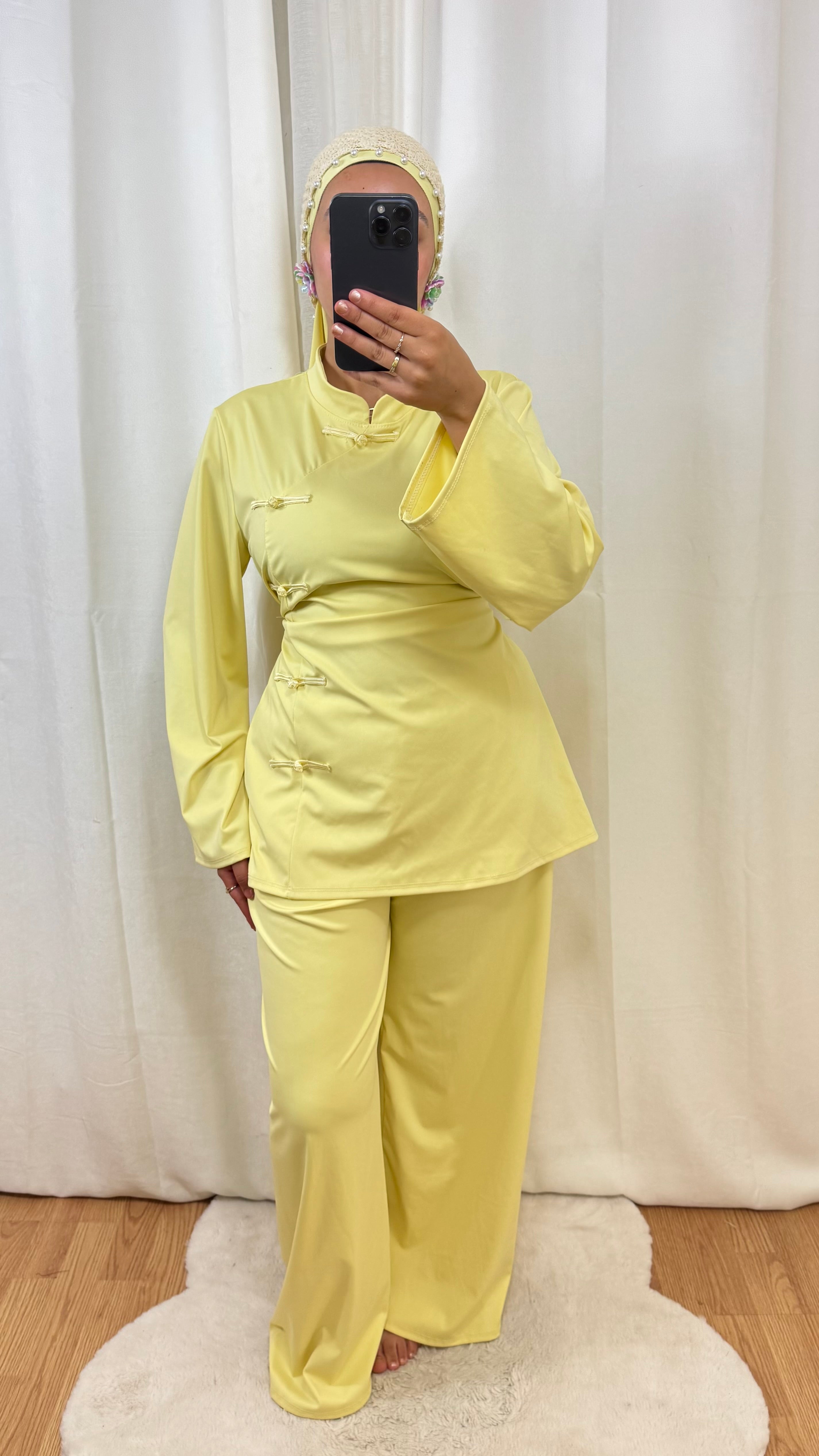 BURKINI SAKURA CINTRÉ - JAUNE