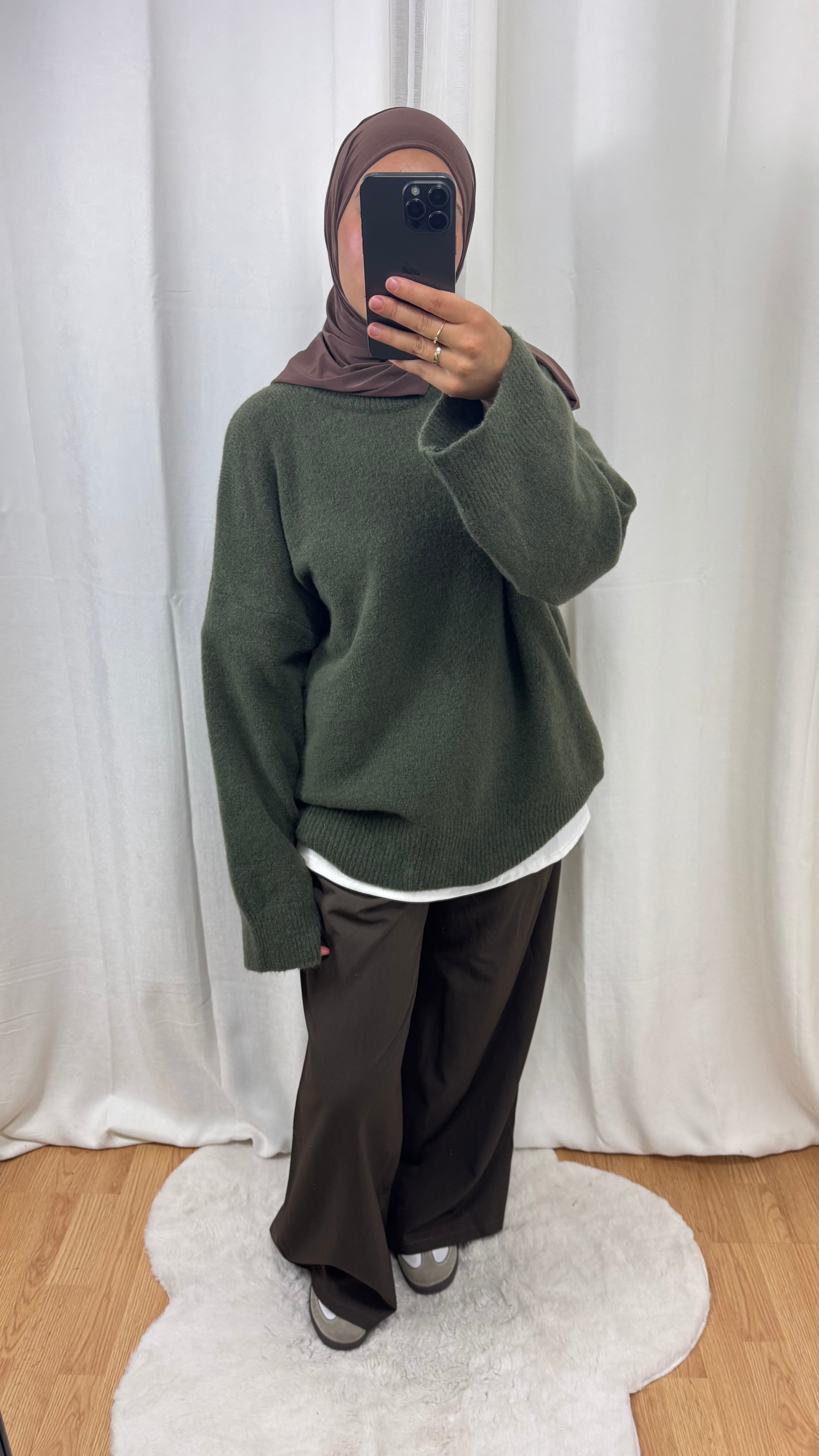 PULL CACHEMIRE - KAKI