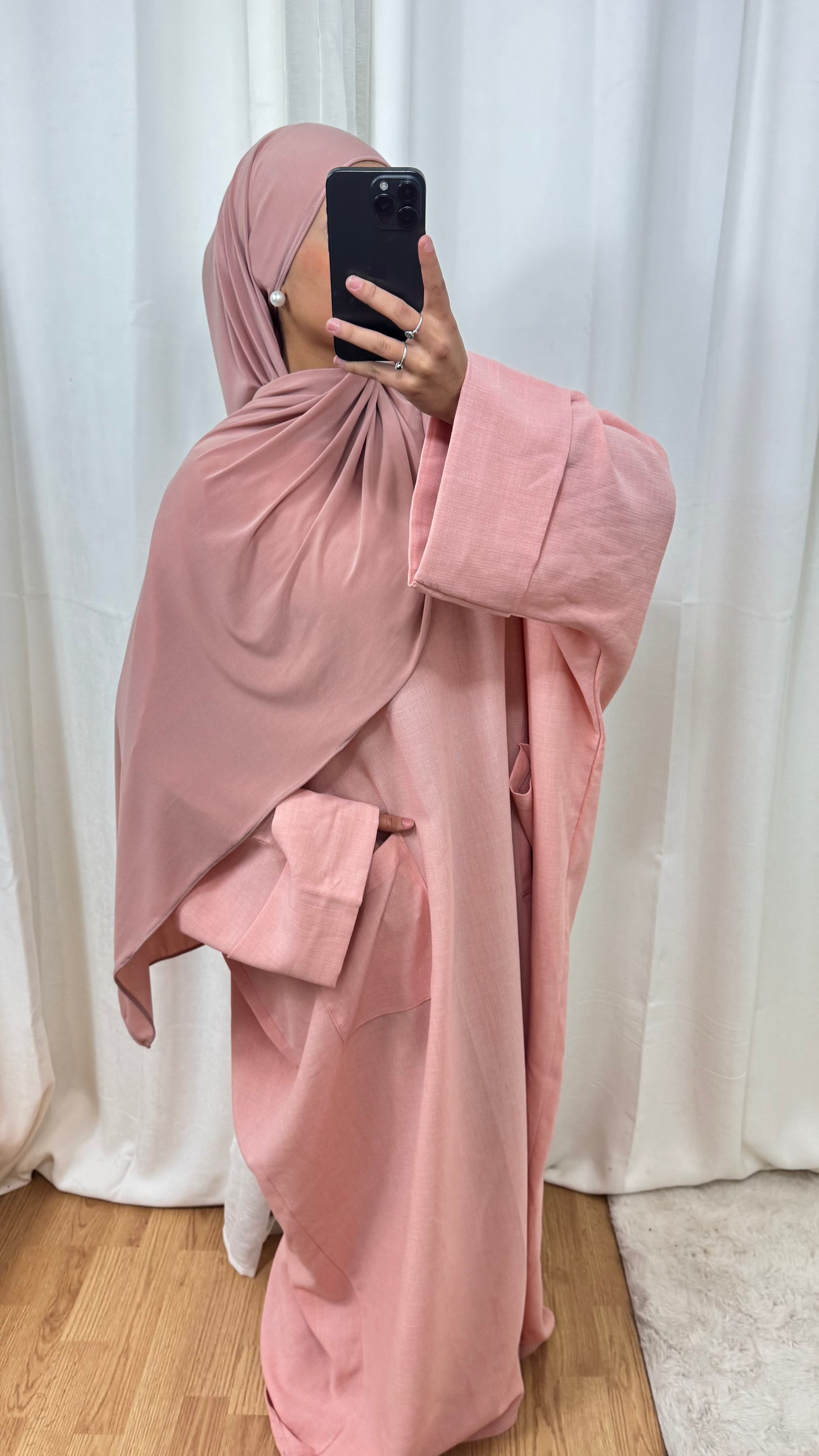 ABAYA AMBRE - SAUMON