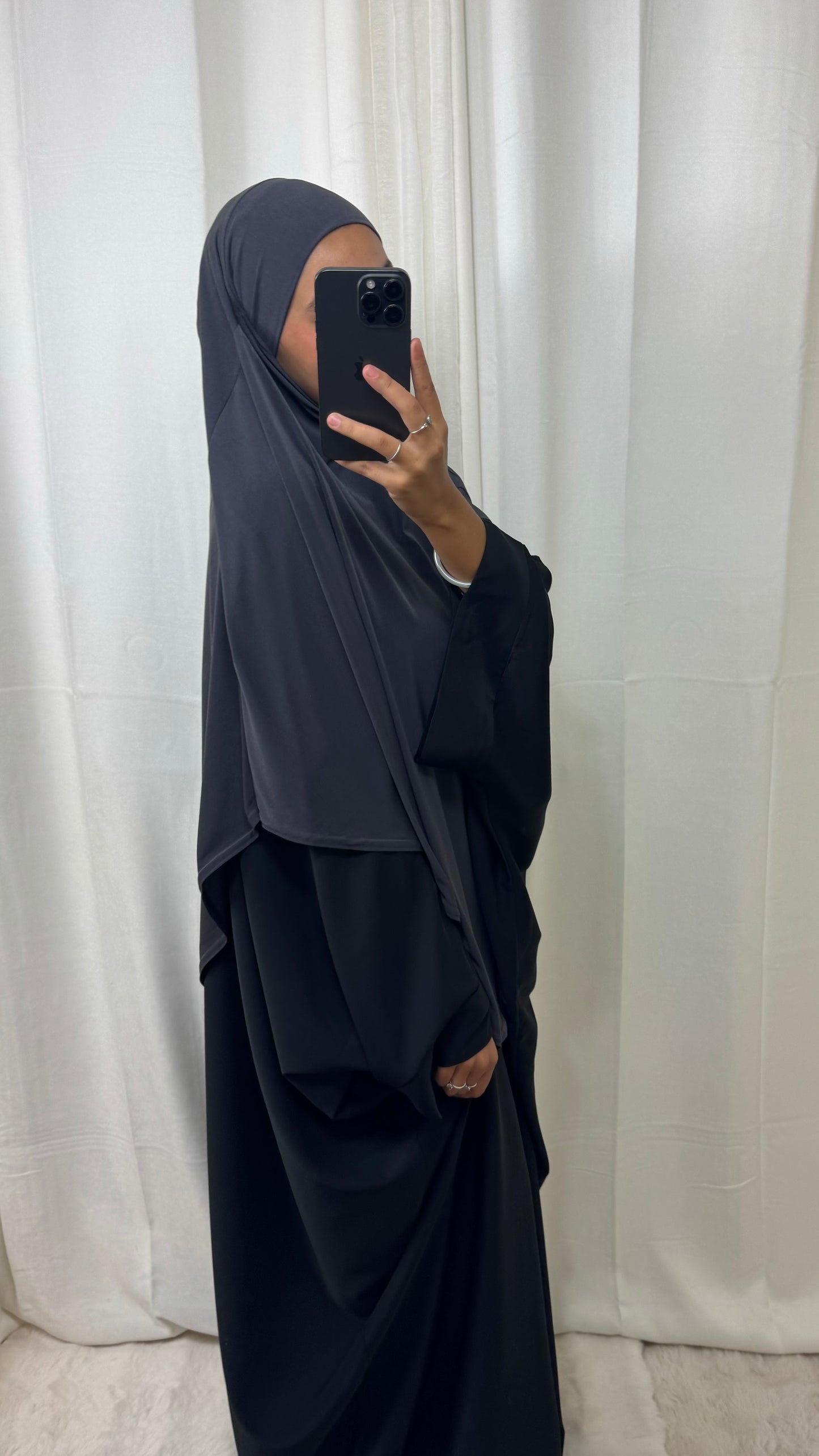 KHIMAR JERSEY LONG - GRIS