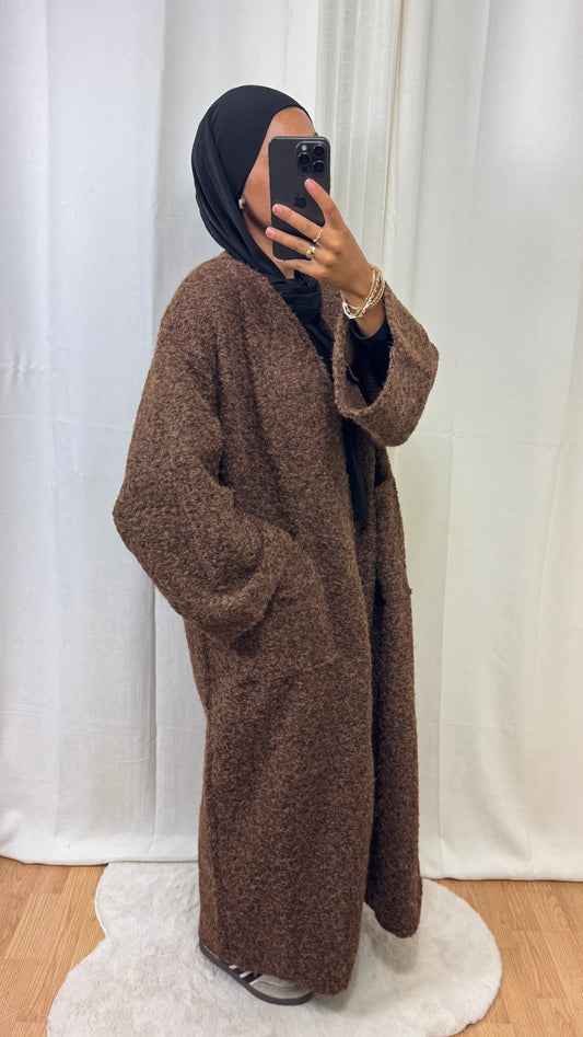 MANTEAU ANNAËL - MARRON