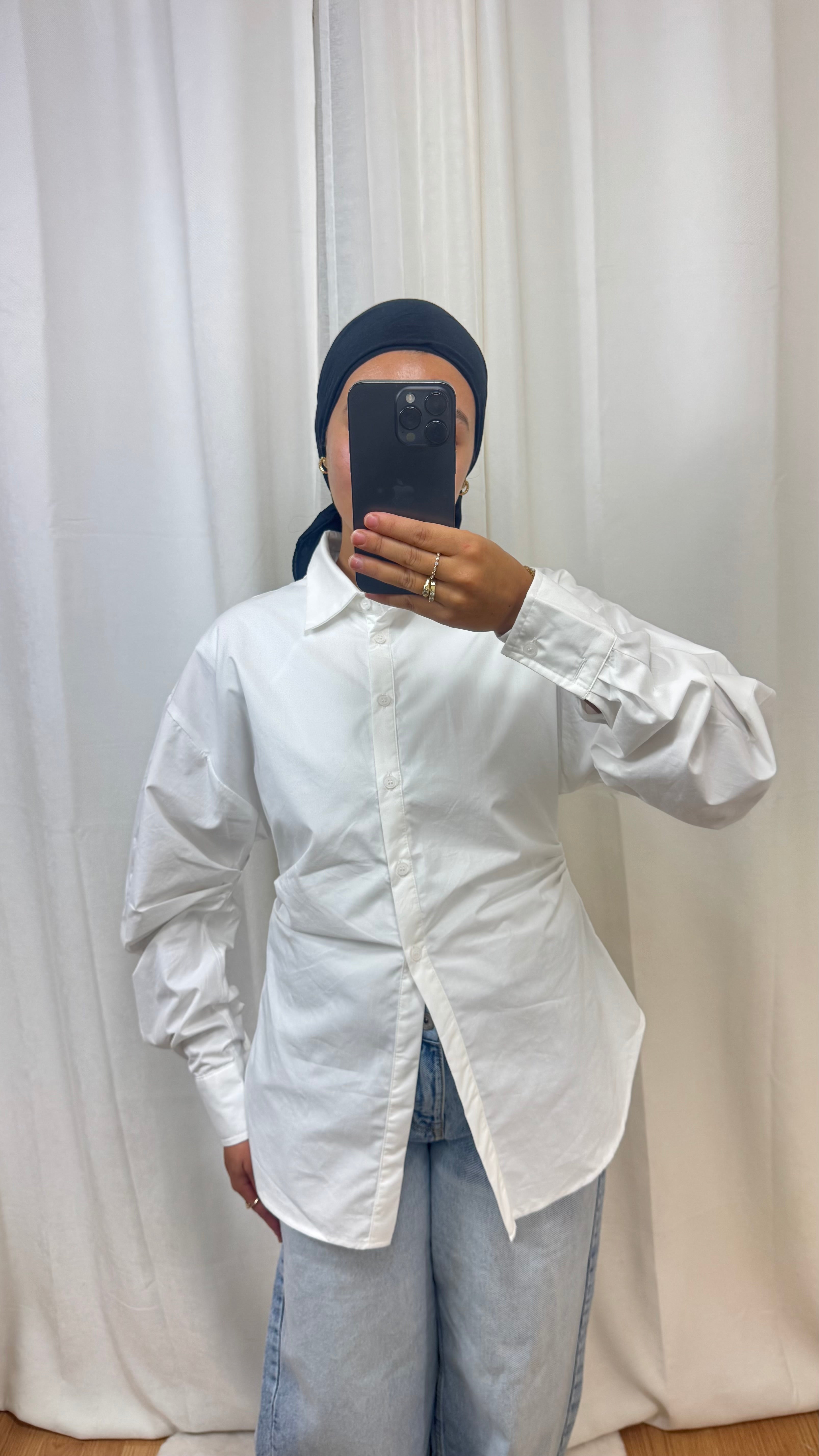 CHEMISE CINTRÉE - BLANCHE