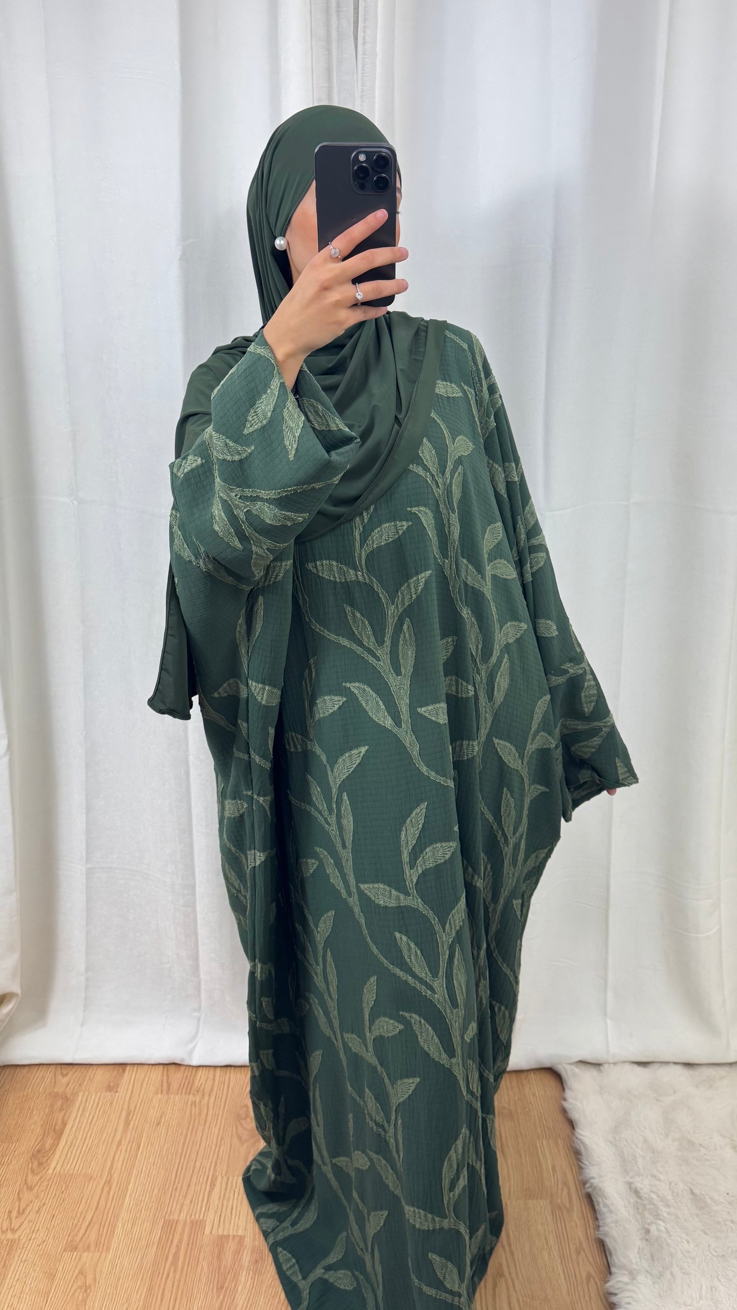 ABAYA FLORA - KAKI