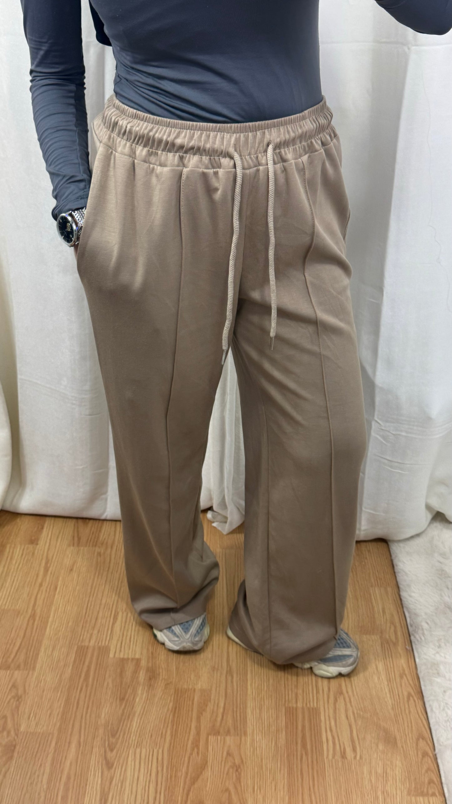 PANTALON BASIC - TAUPE