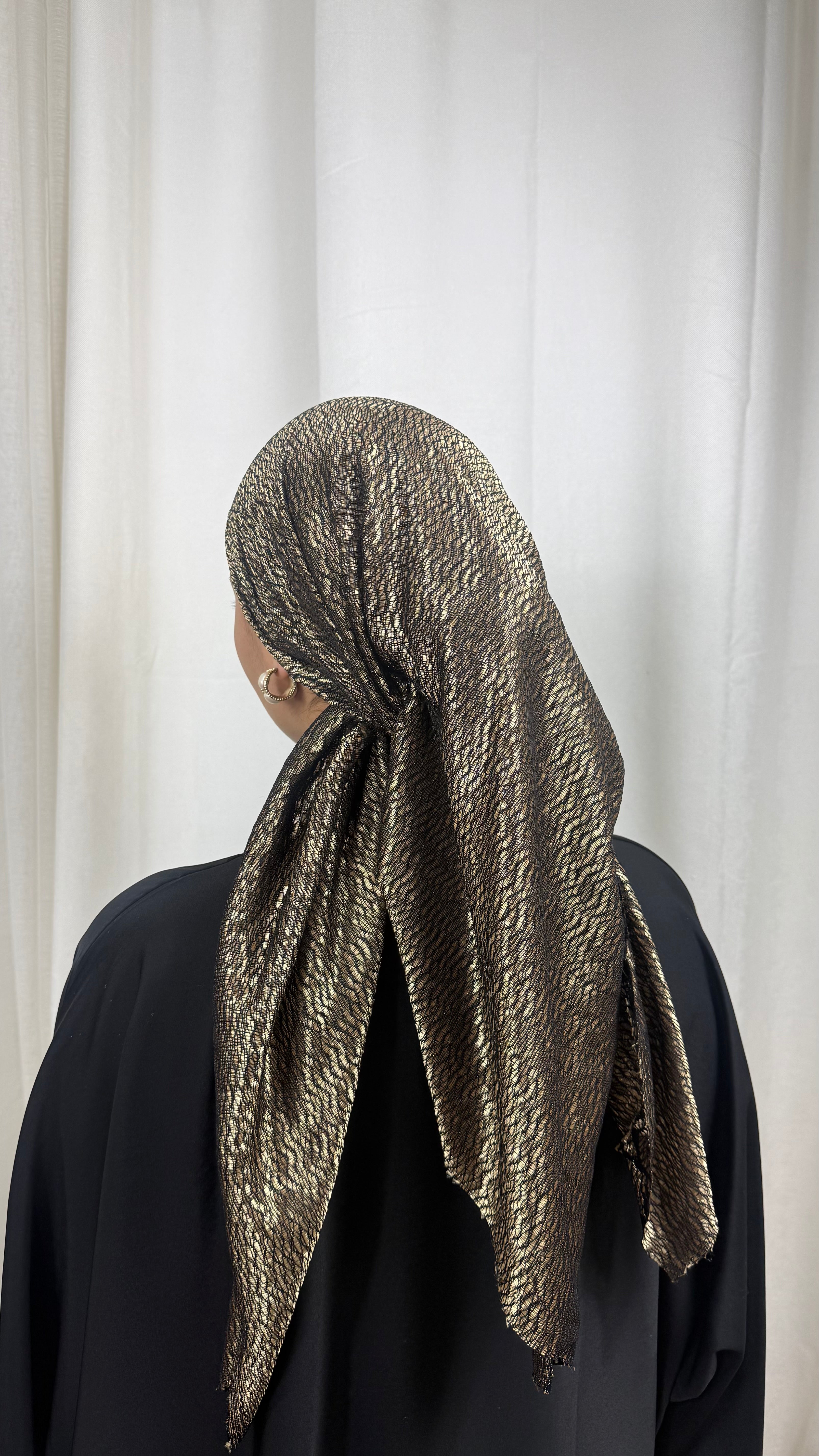 CARRÉ CRÉATION RÉVERSIBLE- DORÉ/NOIR