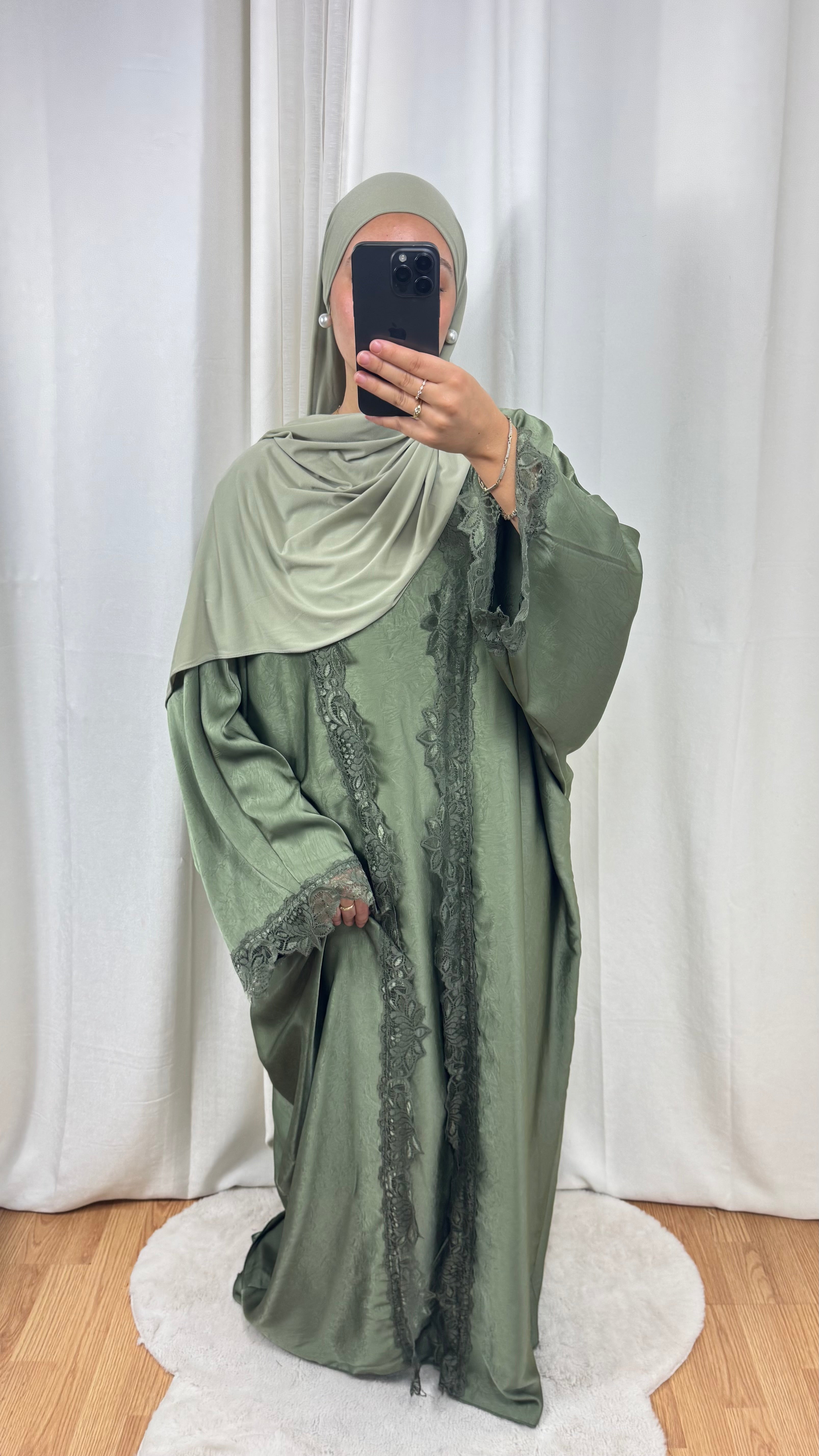 SET DENTELLE LYA - KAKI