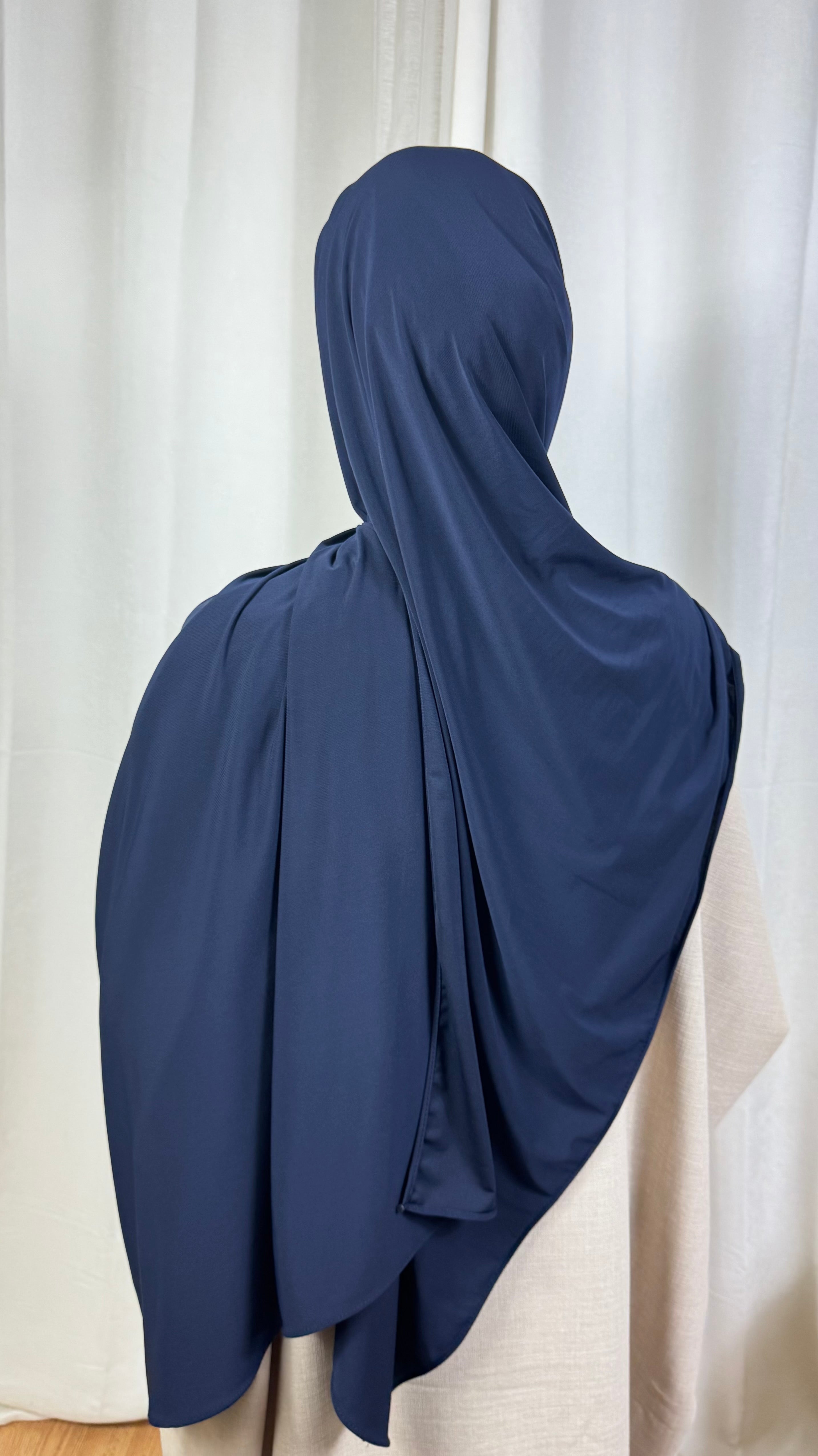 HIJAB JERSEY PREMIUM - BLEU MARINE