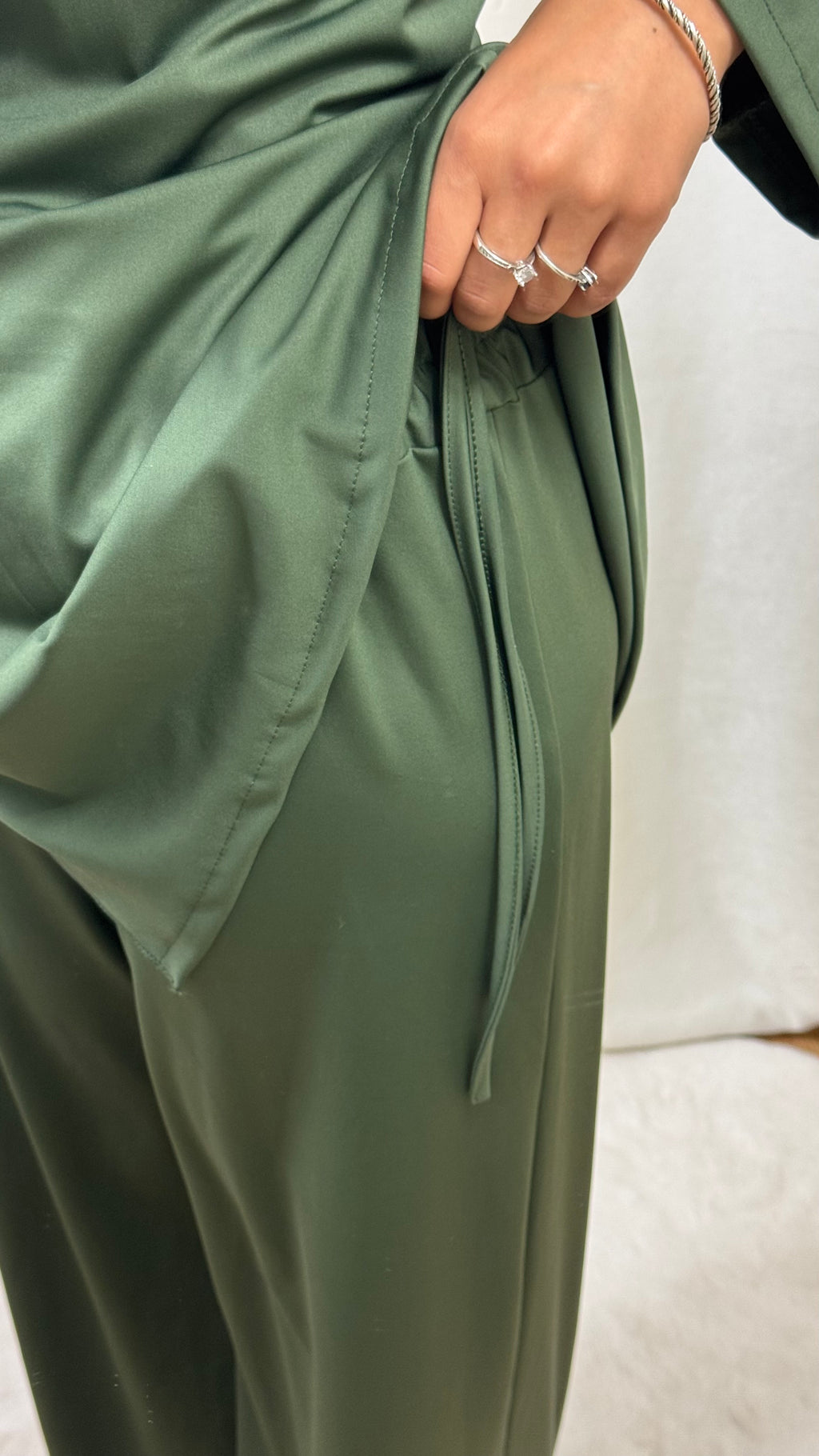 BURKINI À NOUER + HIJAB - KAKI