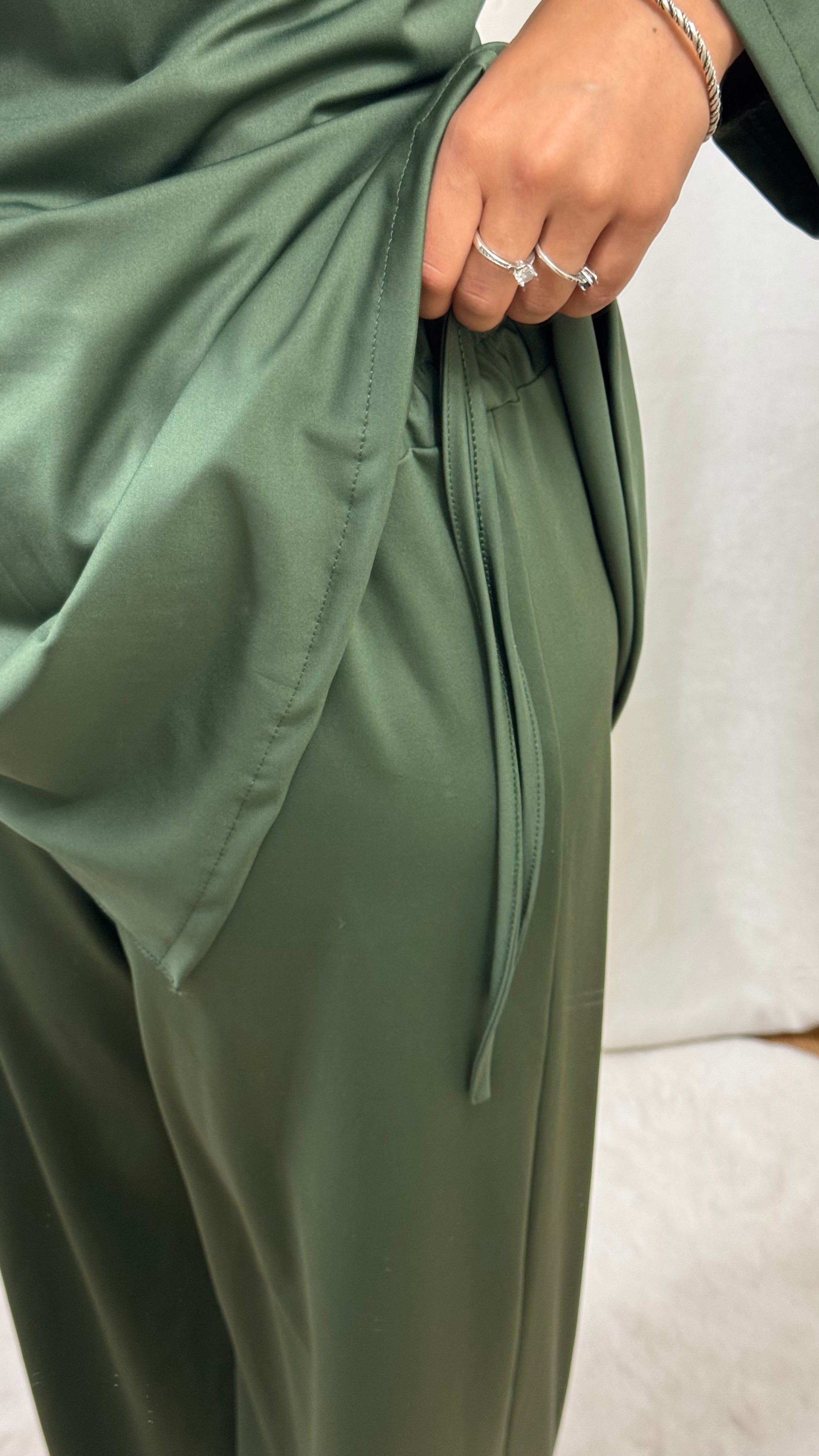 BURKINI À NOUER + HIJAB - KAKI