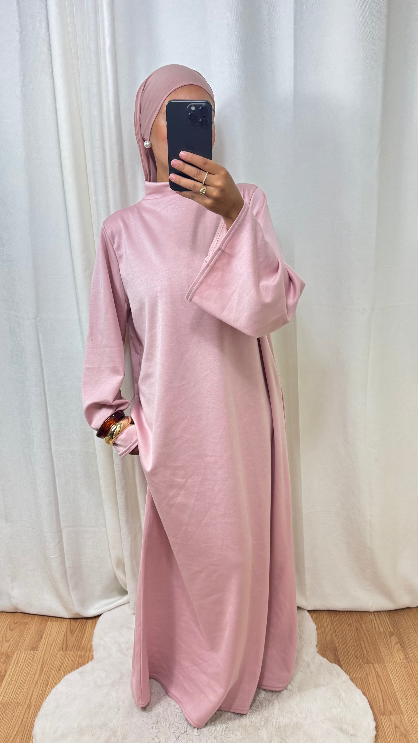 ABAYA HIVER - ROSE
