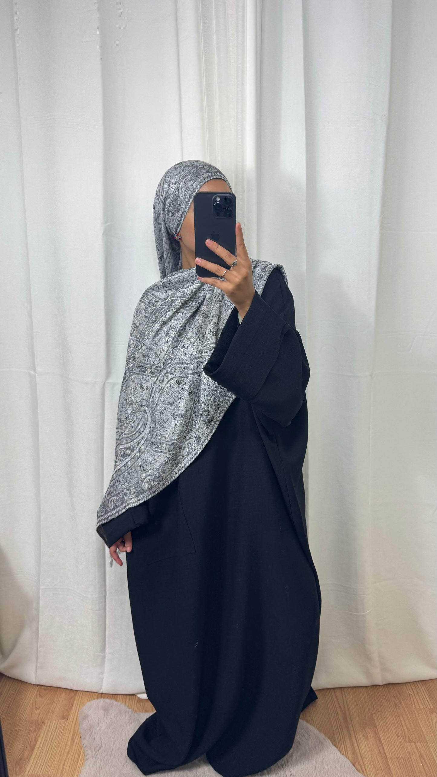 PASHMINA - NOALIE - GRIS CLAIR