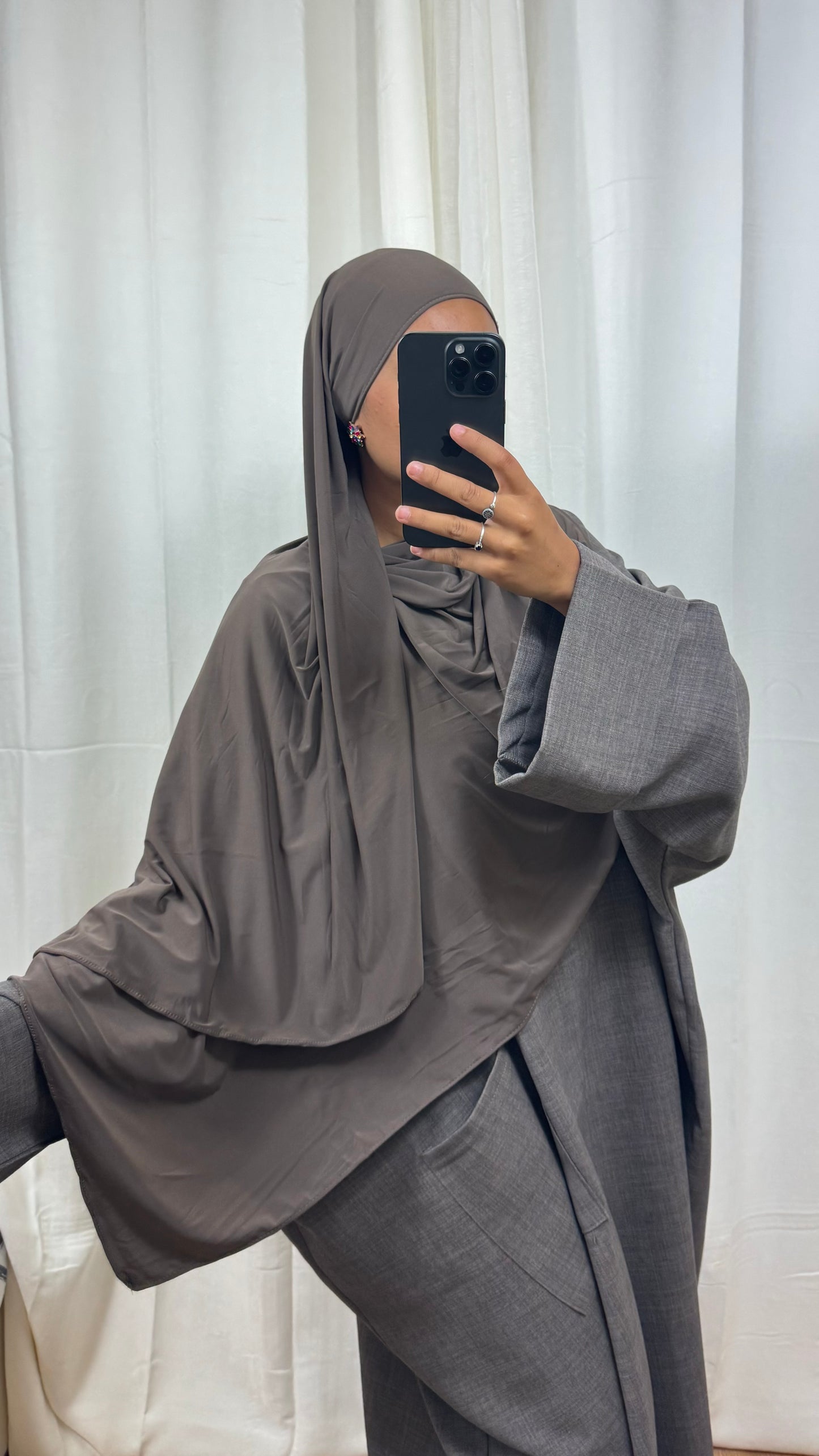 HIJAB JERSEY PREMIUM - TAUPE