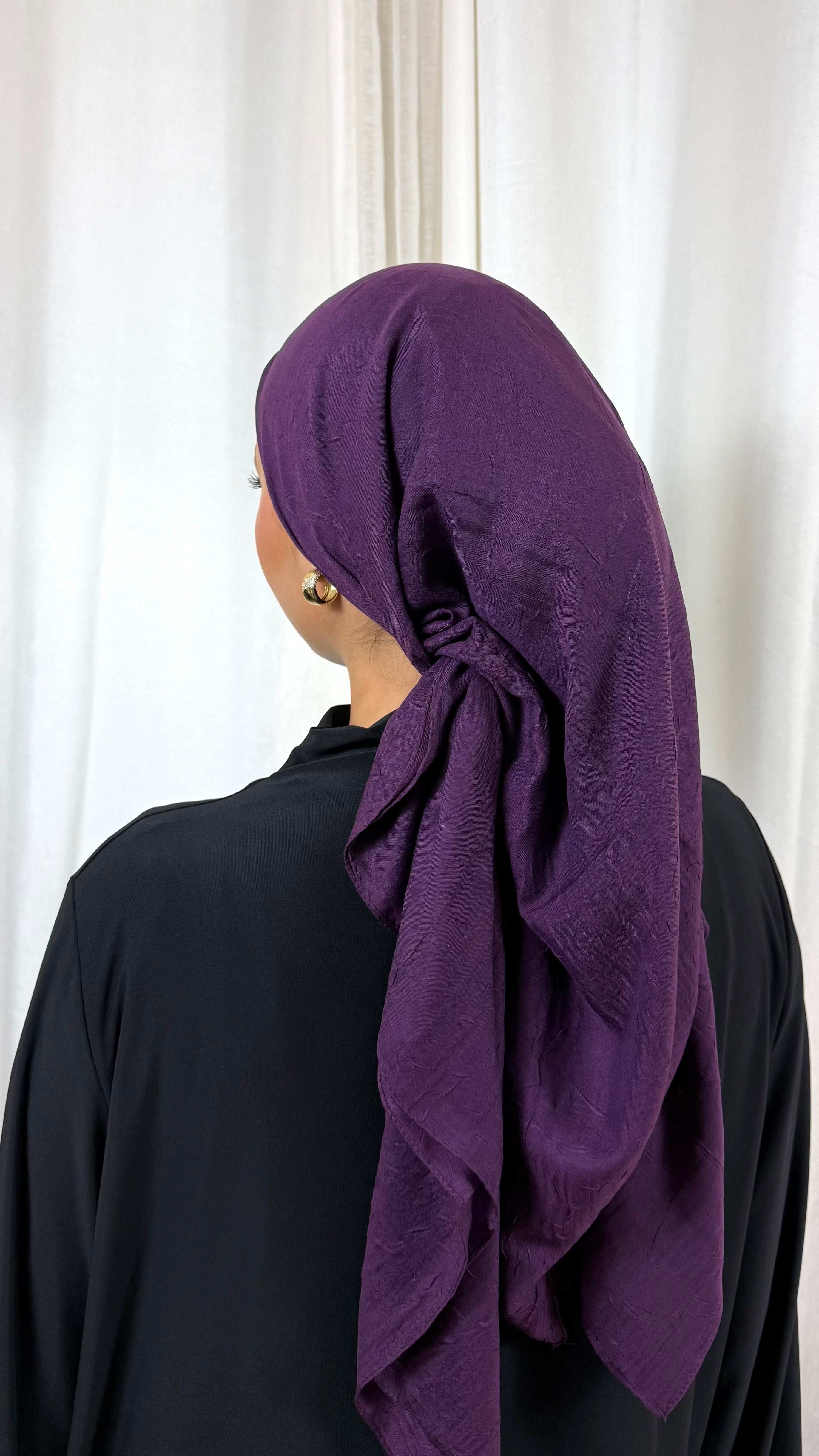 CARRÉ COTON BAMBOO - VIOLET