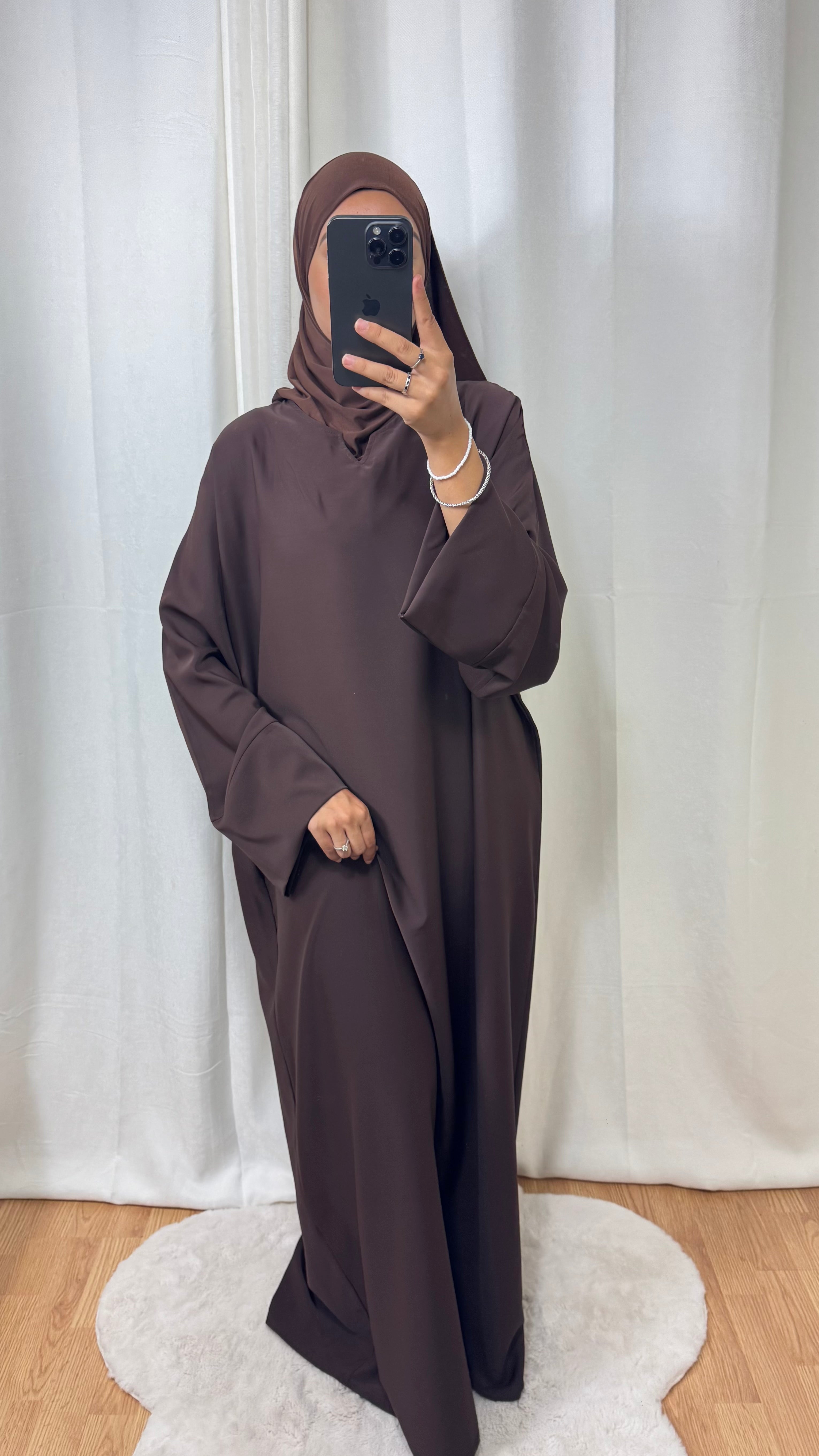 ABAYA AMBREEN - MARRON