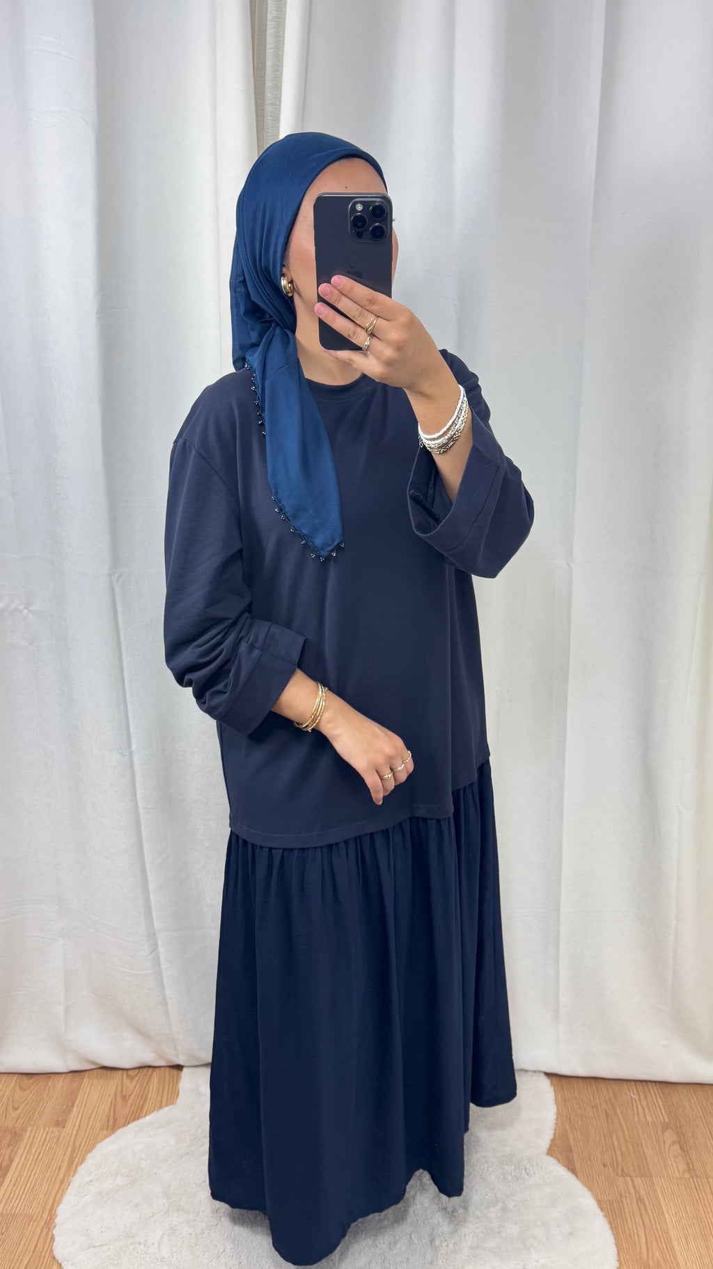 ROBE ARIA - BLEU MARINE
