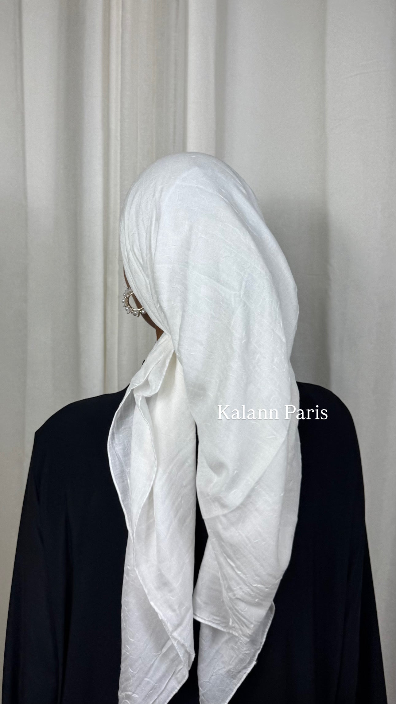 CARRÉ COTON BAMBOO - CRÈME