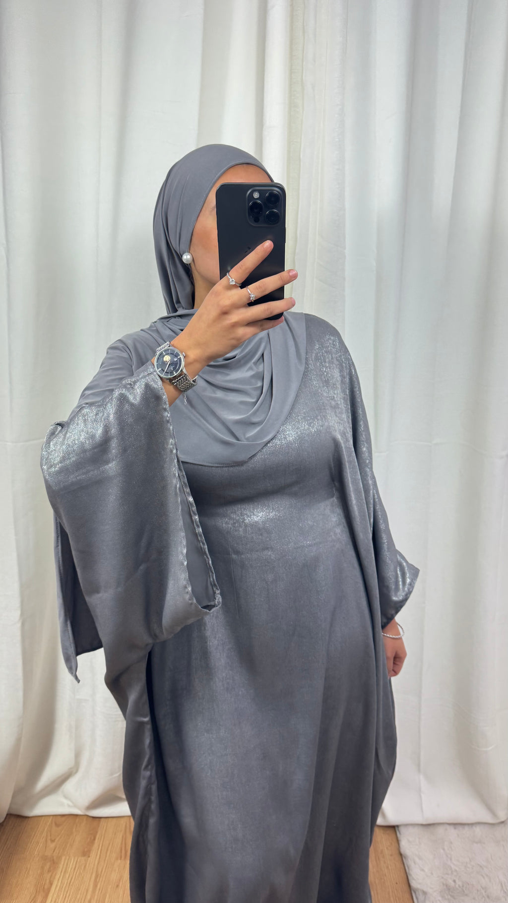 ROBE NOUR CRÉATION - GRIS