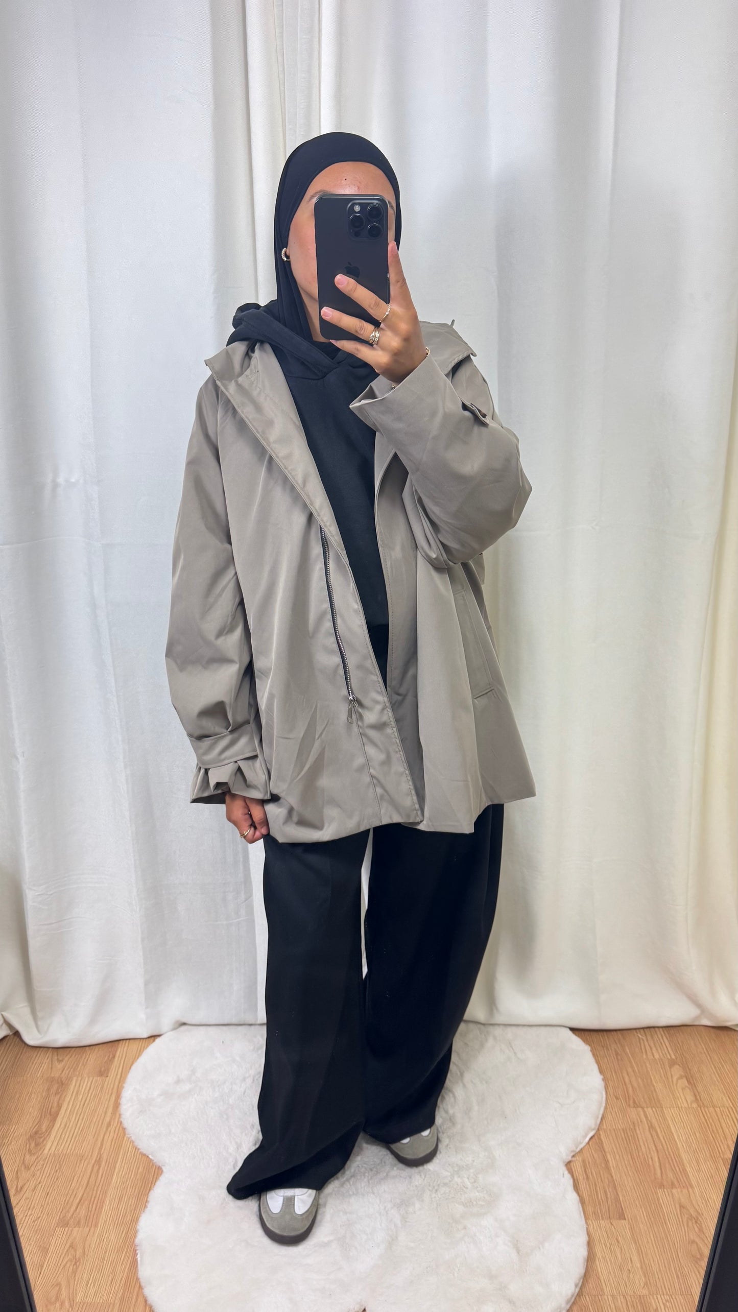 TRENCH OVERSIZE - TAUPE