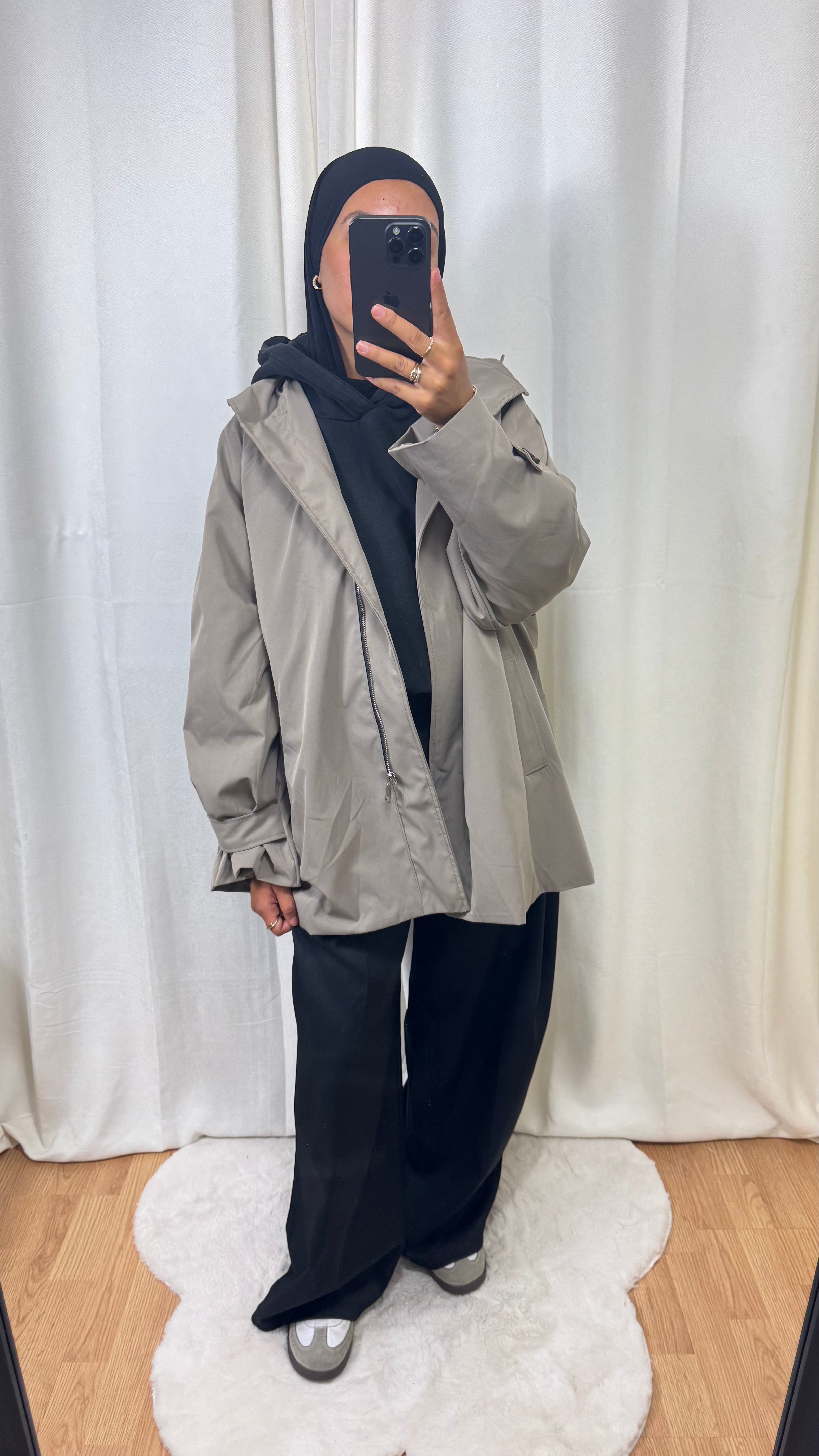 TRENCH OVERSIZE - TAUPE
