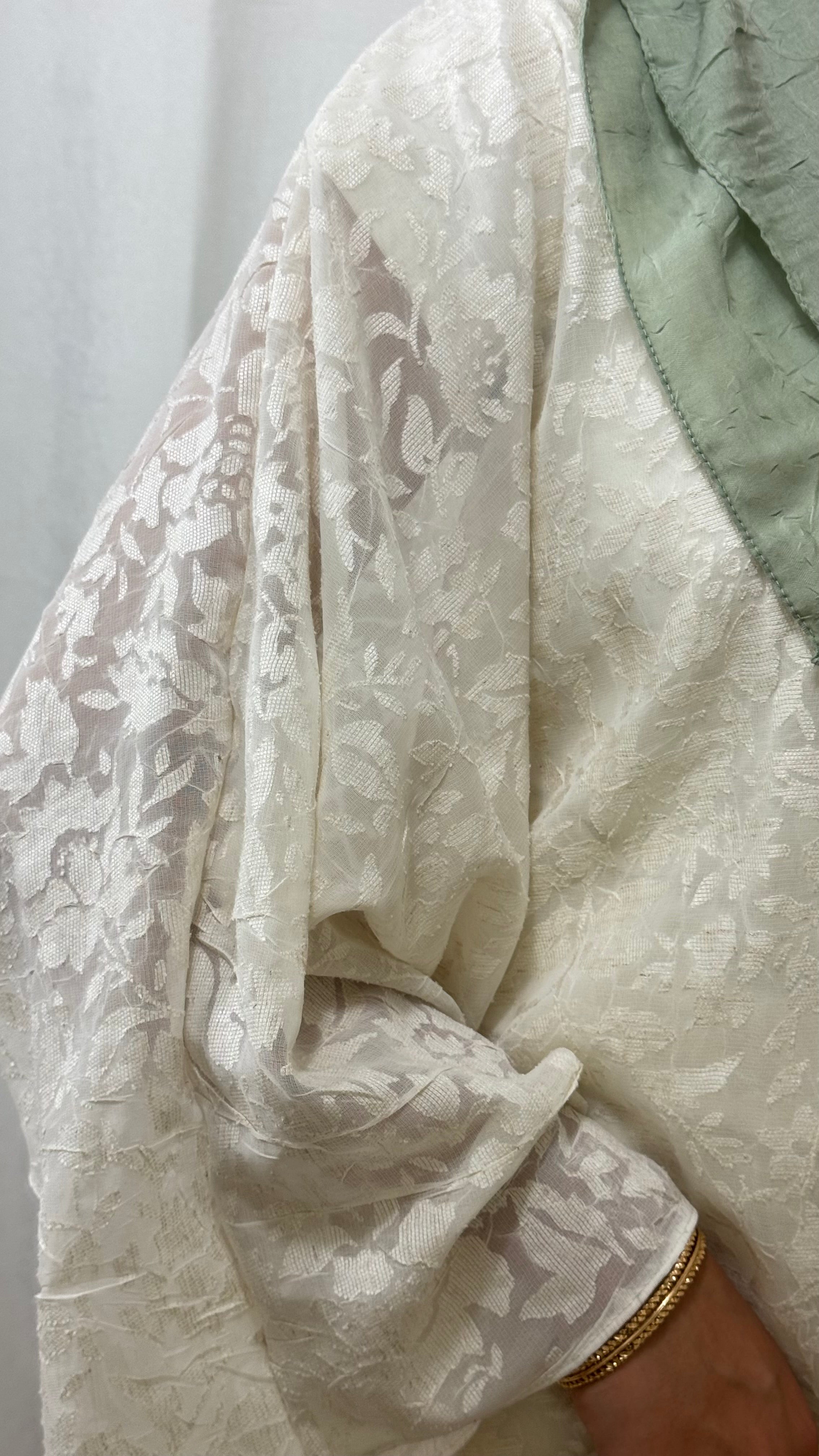 CRÉATION KIMONO DENTELLE - BEIGE ÉCRU