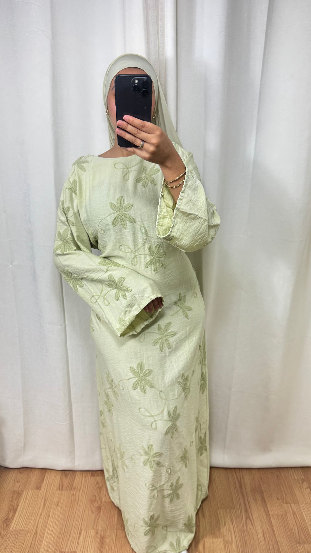 ROBE YNES - VERT ANIS