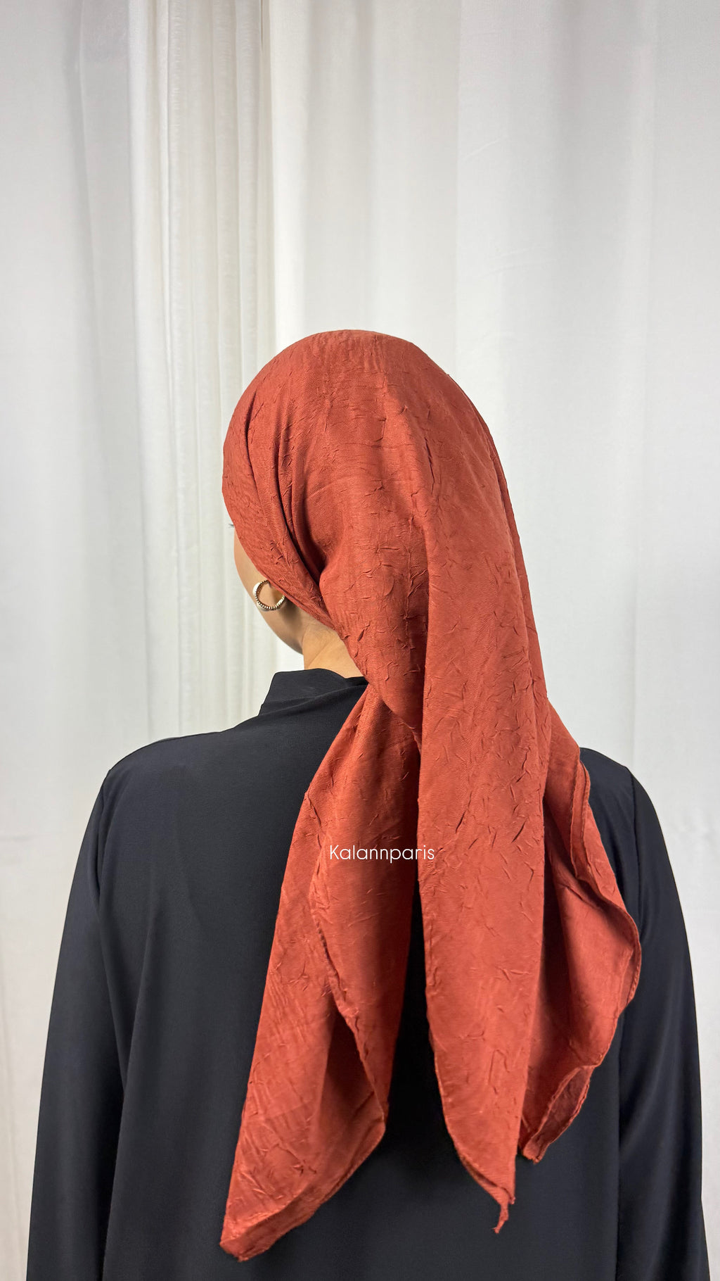 CARRÉ COTON BAMBOO - BRIQUE