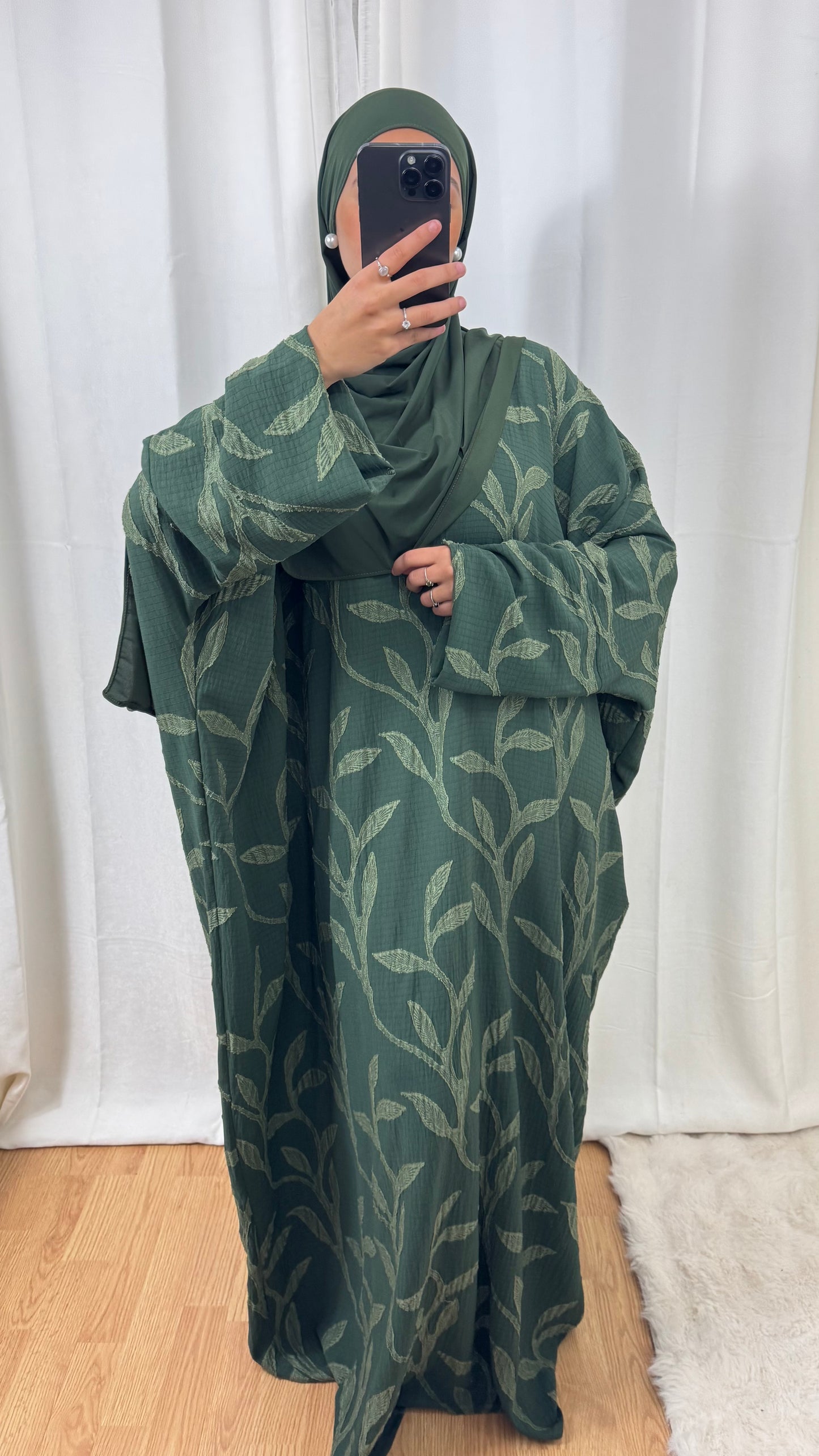 ABAYA FLORA - KAKI