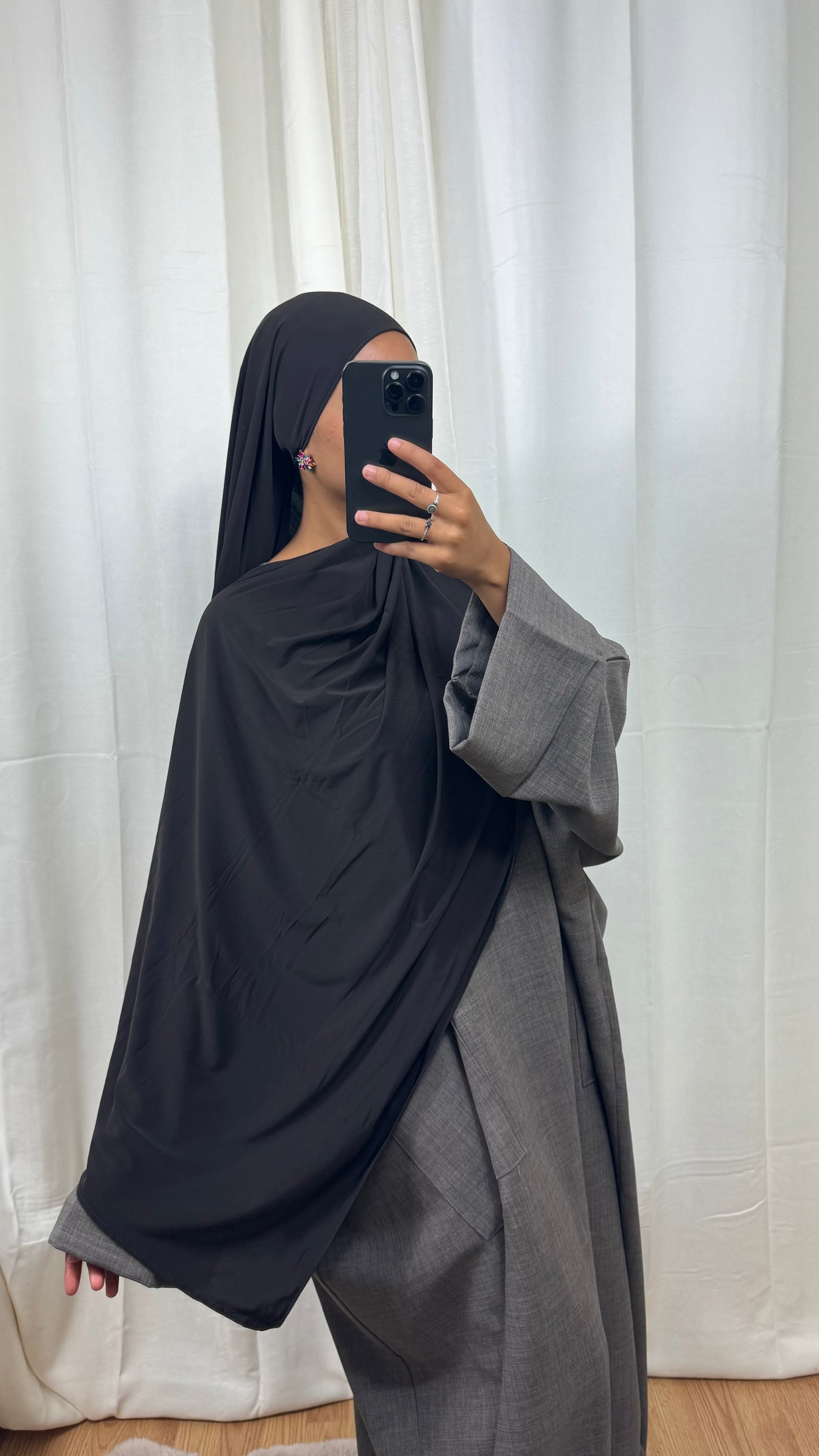 HIJAB JERSEY PREMIUM - MARRON FONCÉ