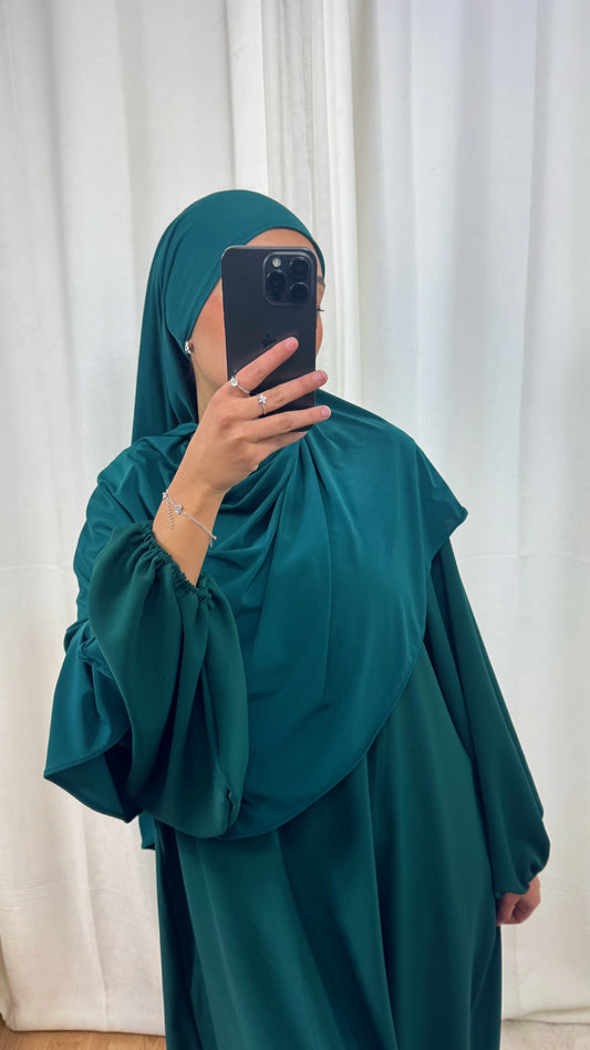 HIJAB JERSEY PREMIUM - VERT ÉMEURAUDE