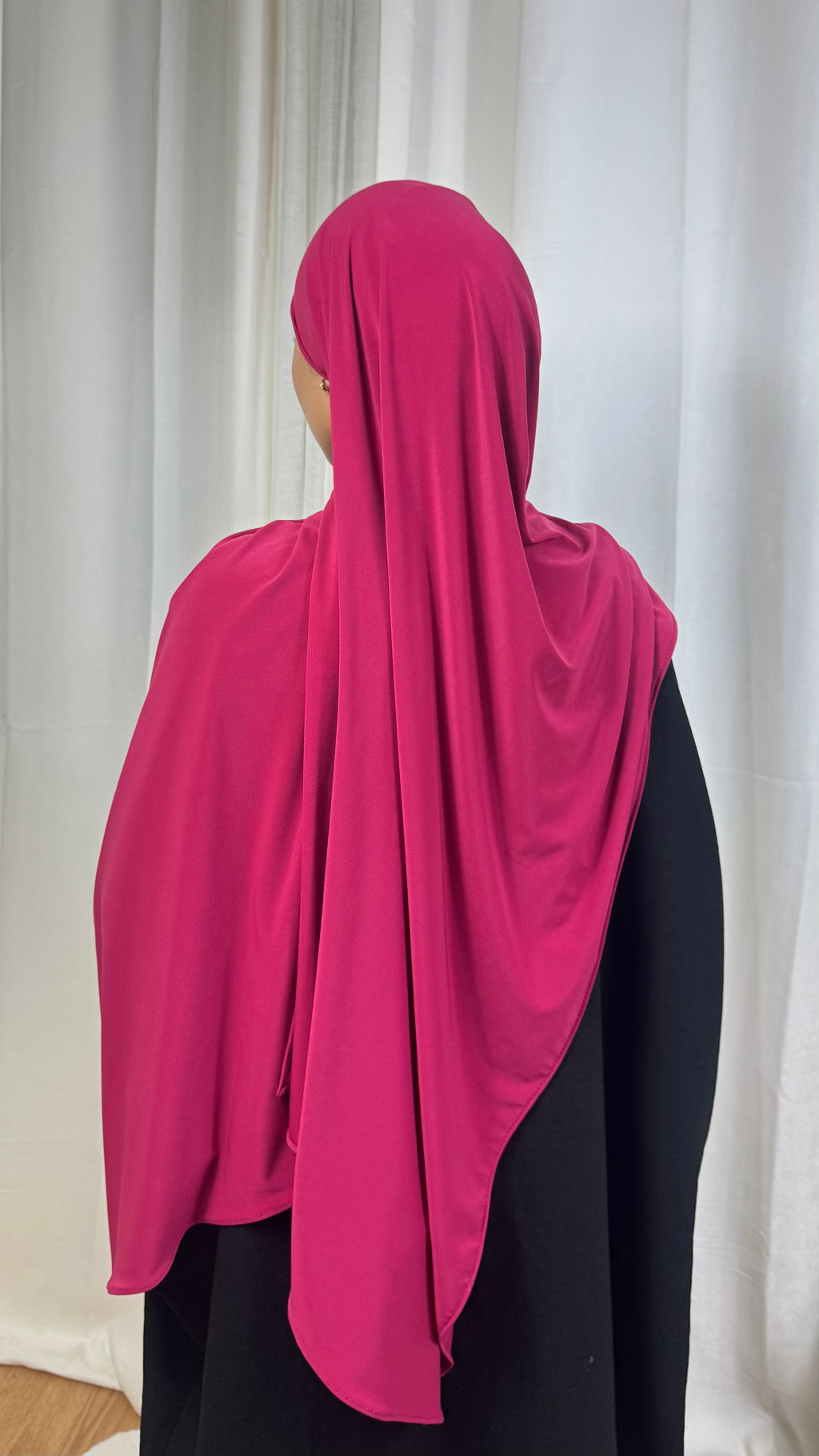 HIJAB JERSEY PREMIUM - ROSE FUSHIA