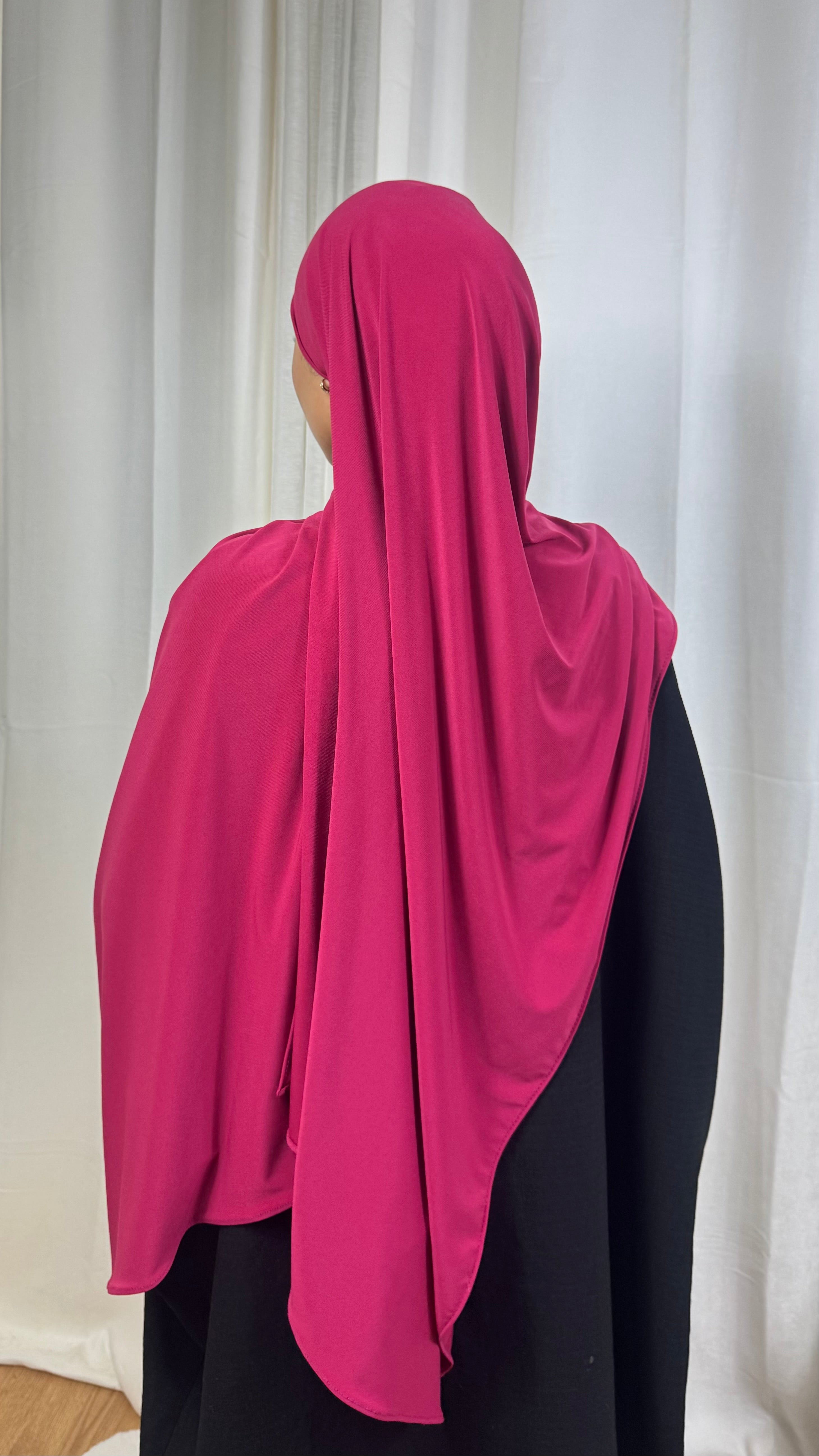 HIJAB JERSEY PREMIUM - ROSE FUSHIA