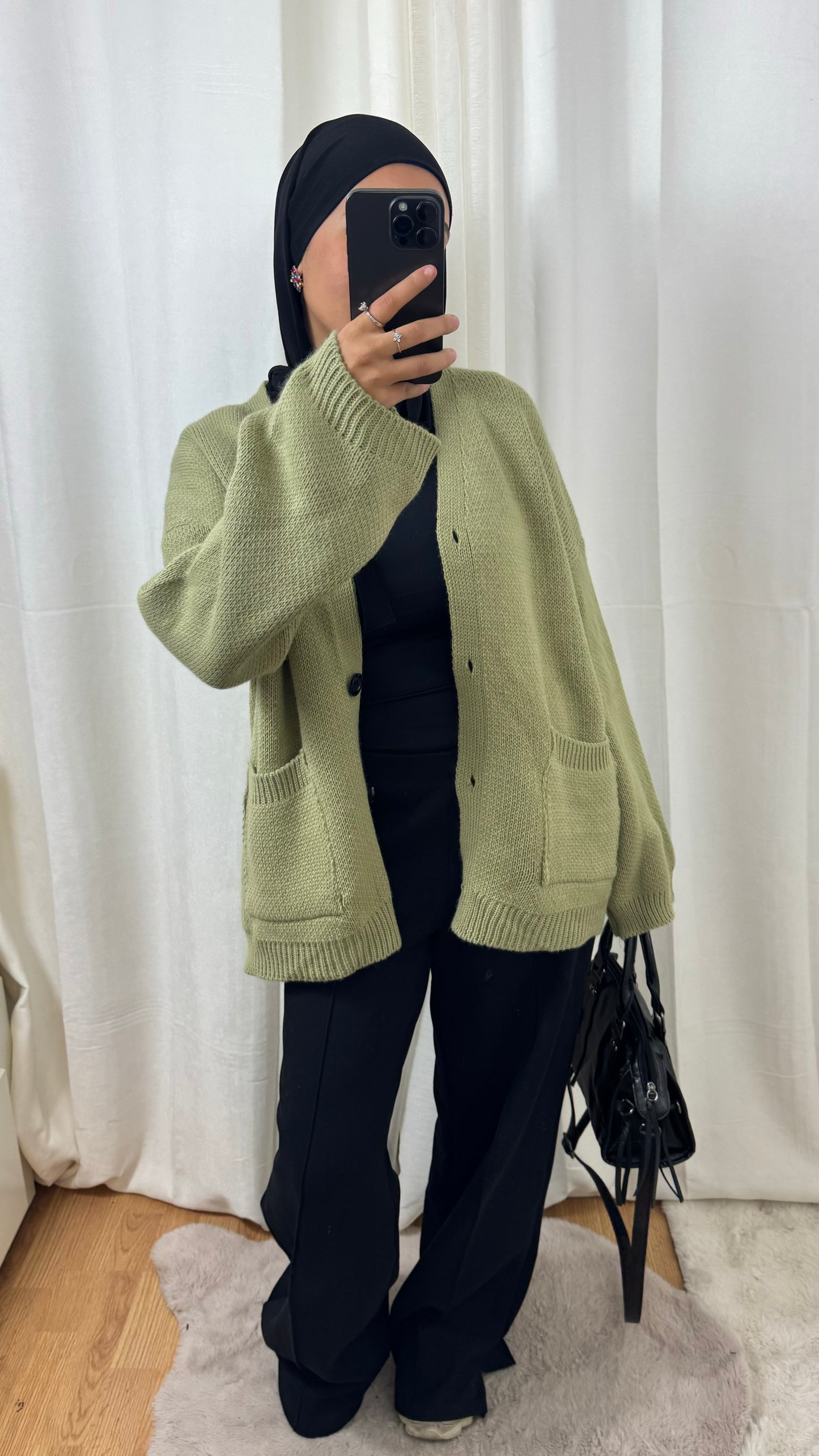 CARDIGAN TANINA - KAKI ANIS