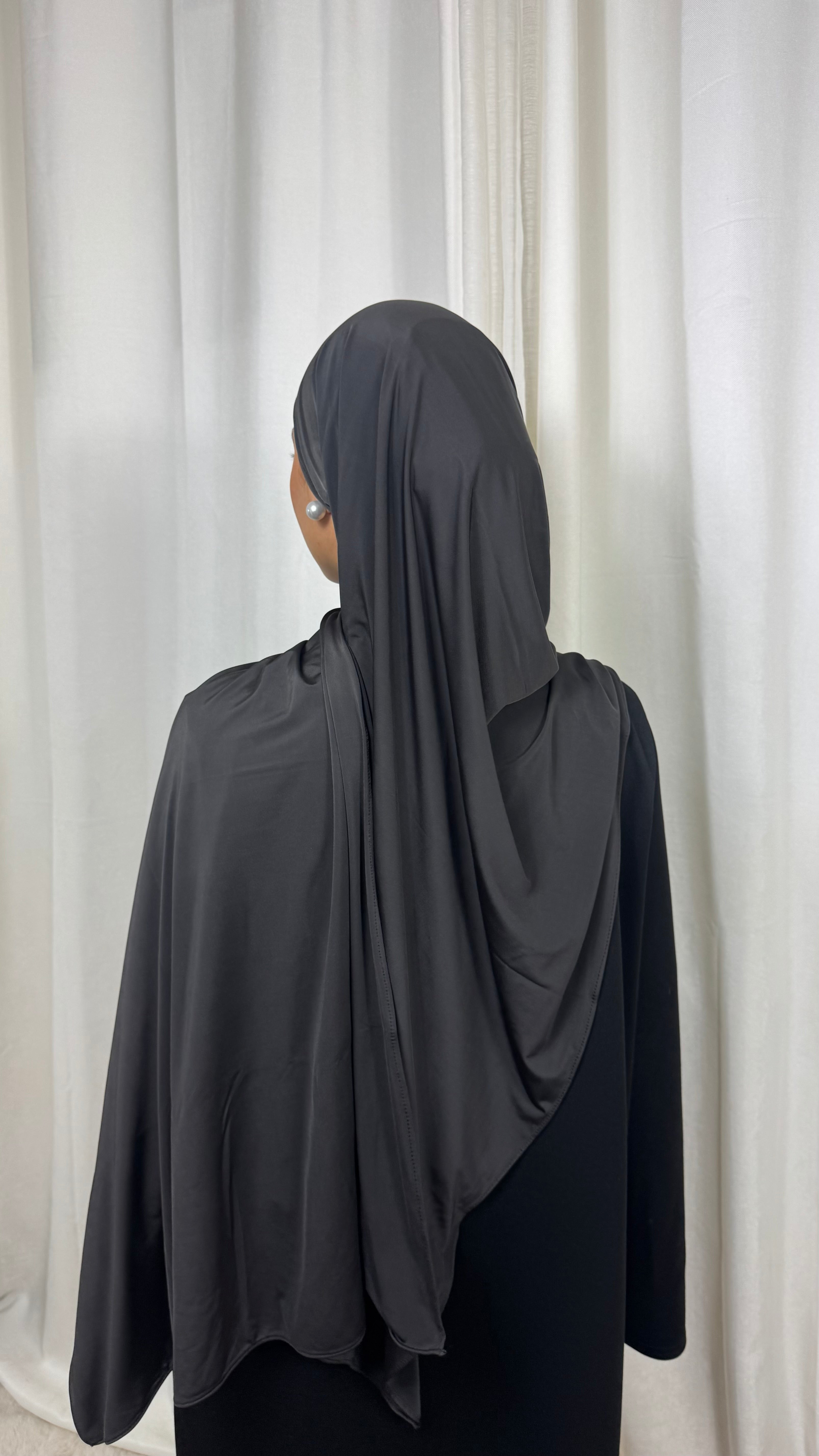 HIJAB LIQUIDE JERSEY PREMIUM  - MARRON
