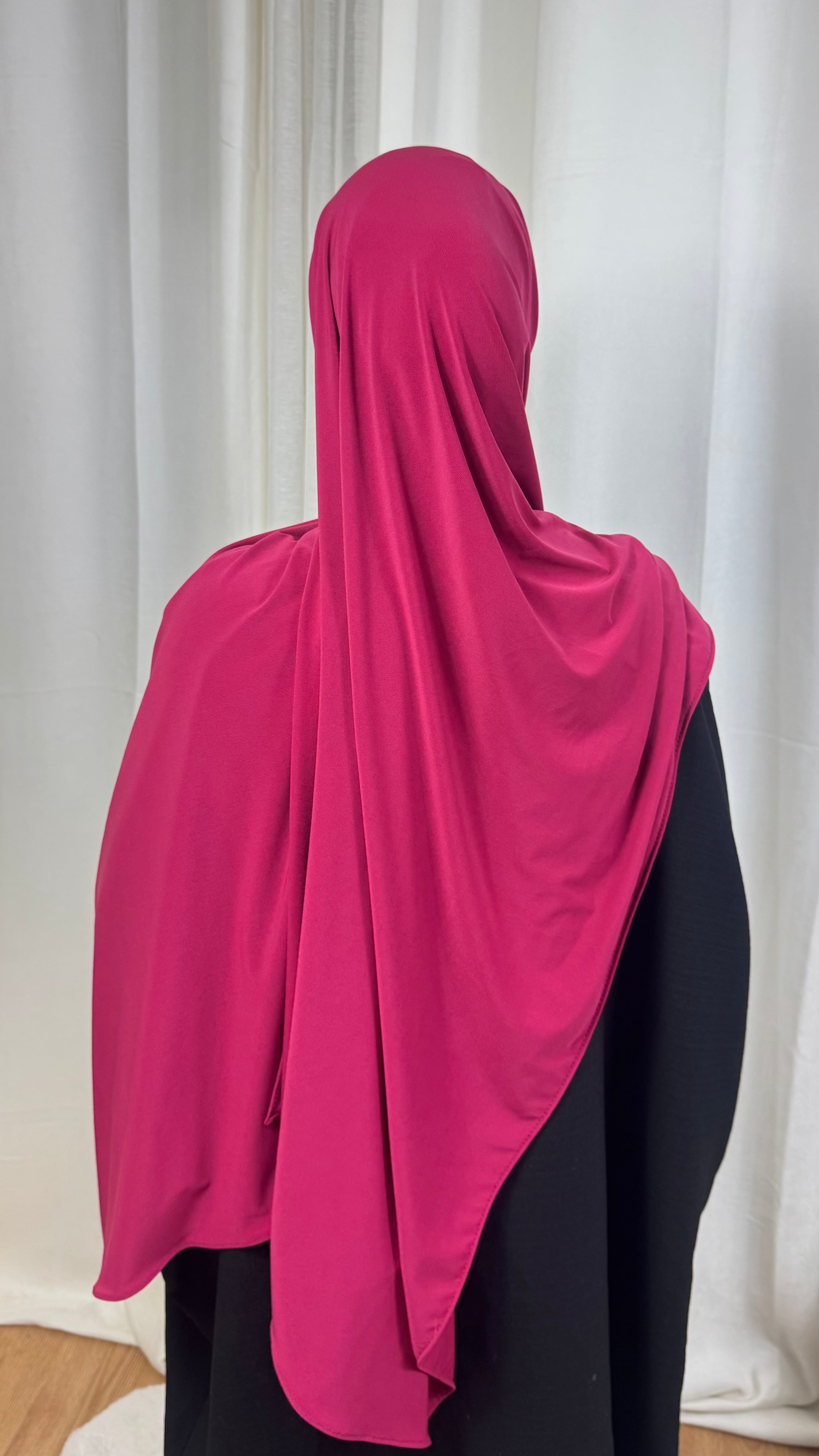 HIJAB JERSEY PREMIUM - ROSE FUSHIA
