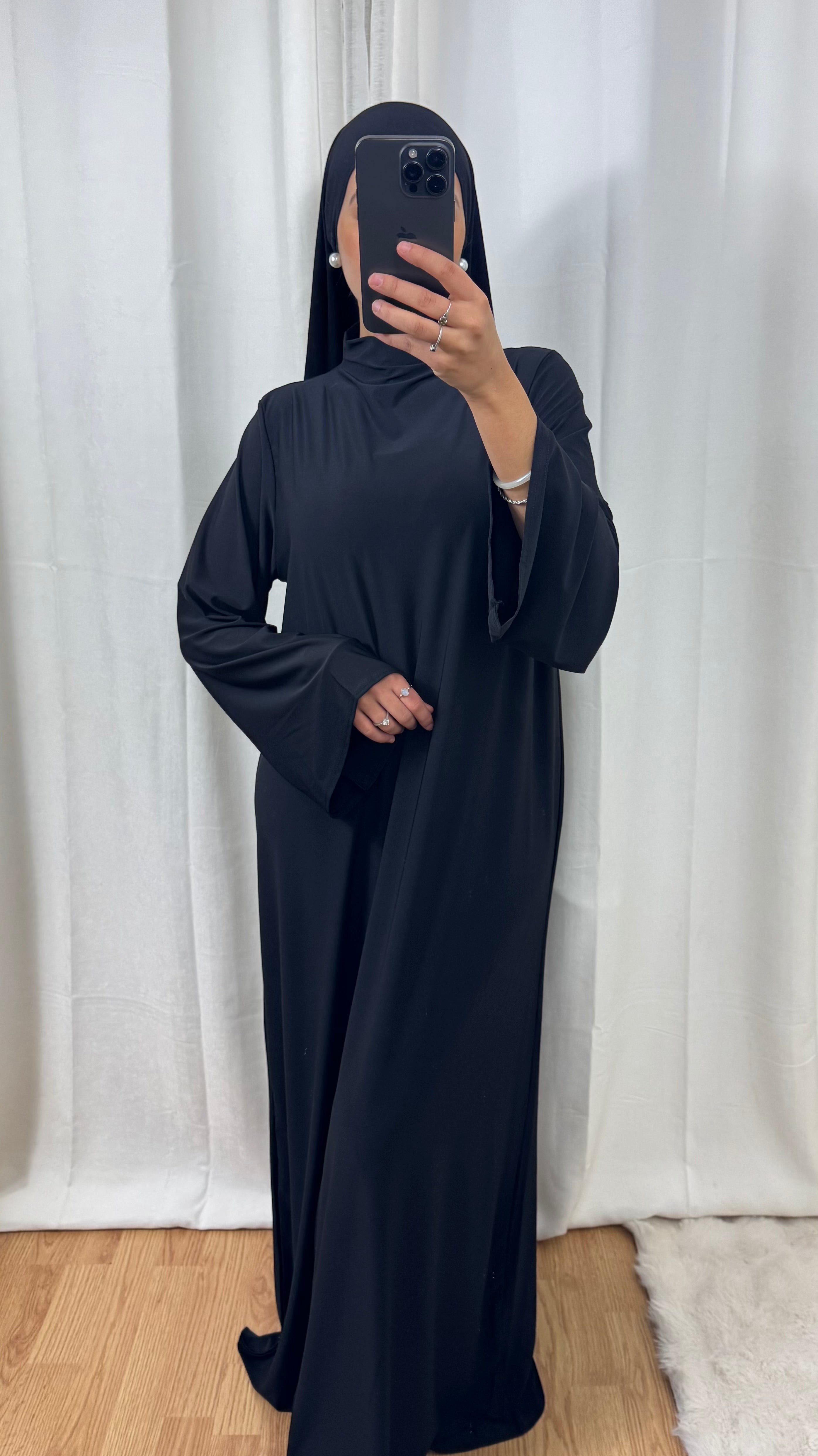 ABAYA JERSEY PREMIUM DE LUXE - NOIR