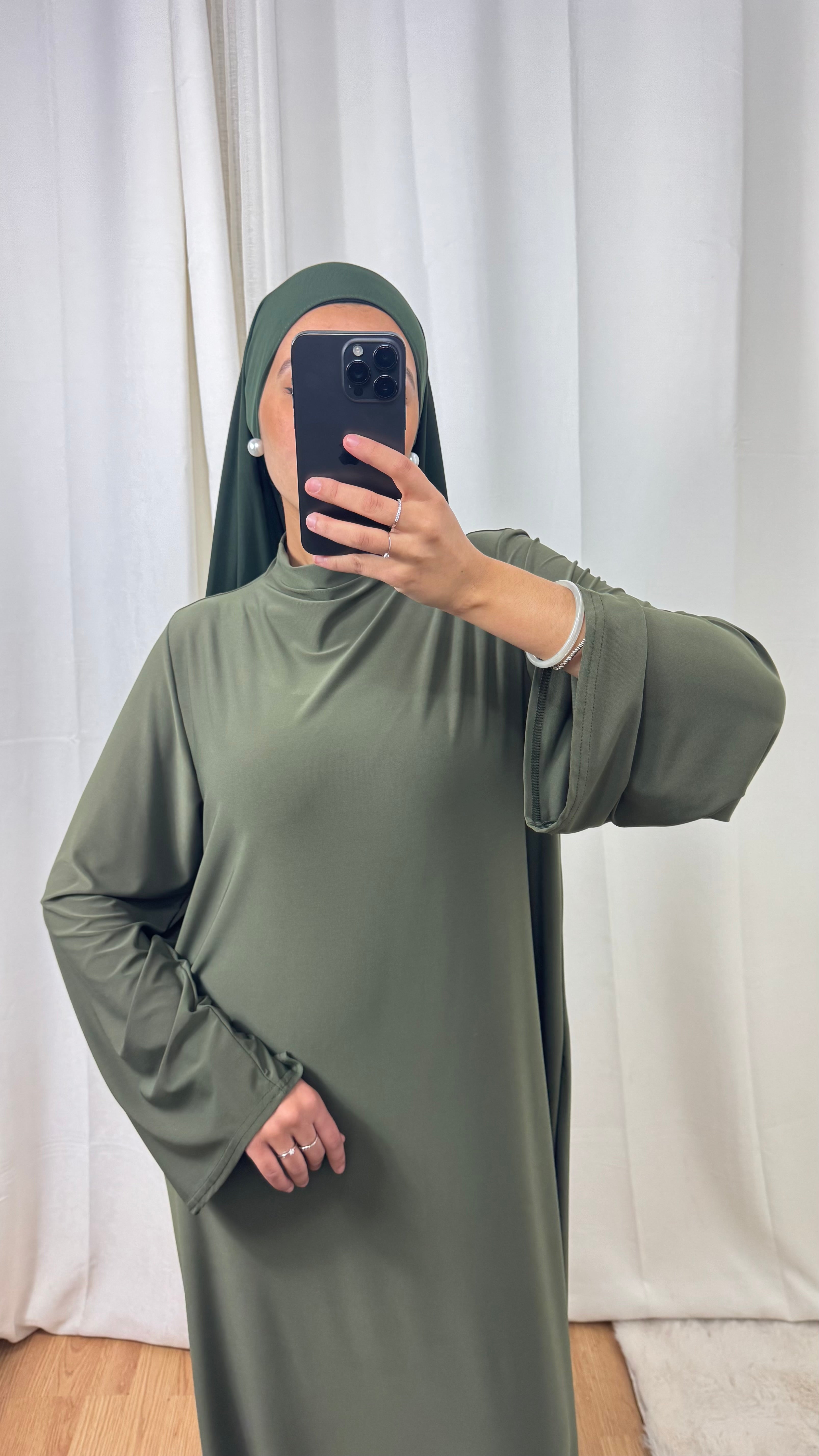 ABAYA JERSEY PREMIUM DE LUXE - KAKI