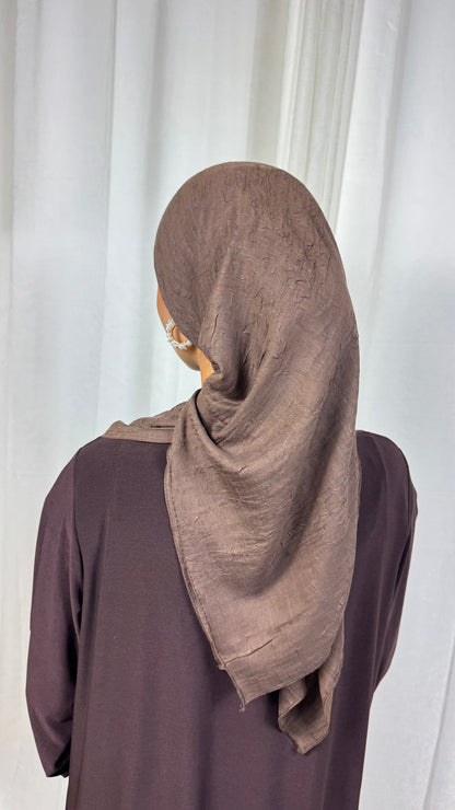 CARRÉ COTON BAMBOO - MARRON CHOCOLAT