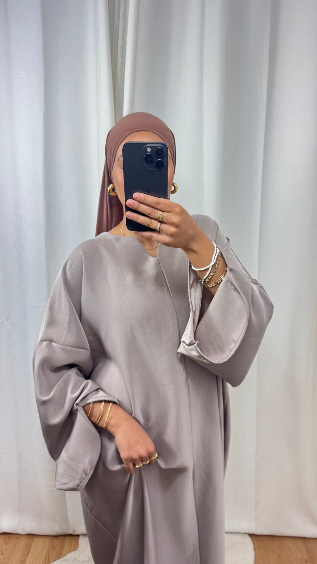 ABAYA DISTINGUÉE - TAUPE