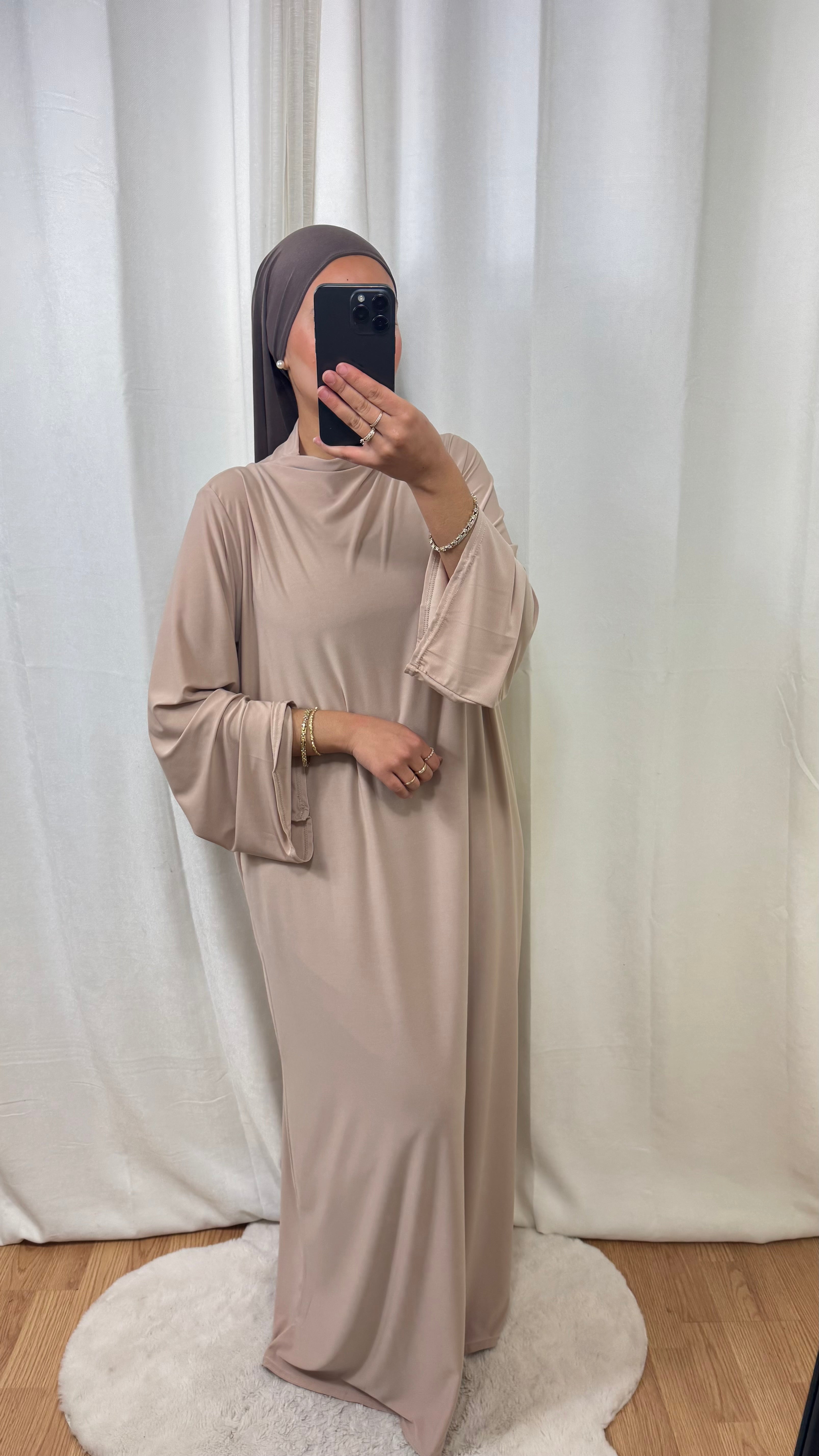 ABAYA JERSEY PREMIUM DE LUXE - BEIGE