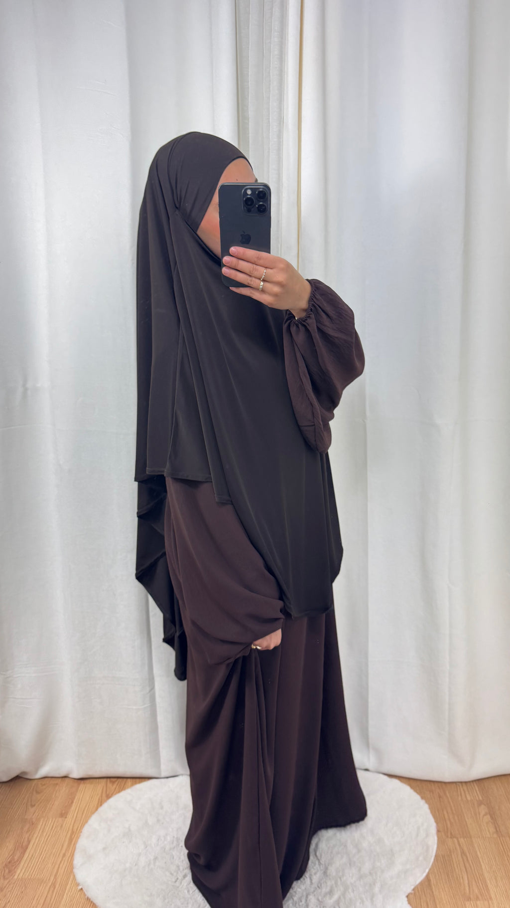 KHIMAR JERSEY - MARRON