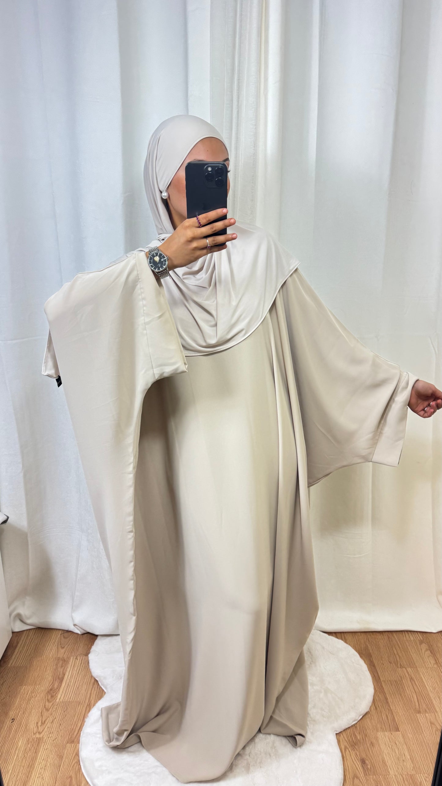 ABAYA SAOUDIENNE ELEGANCE - BEIGE
