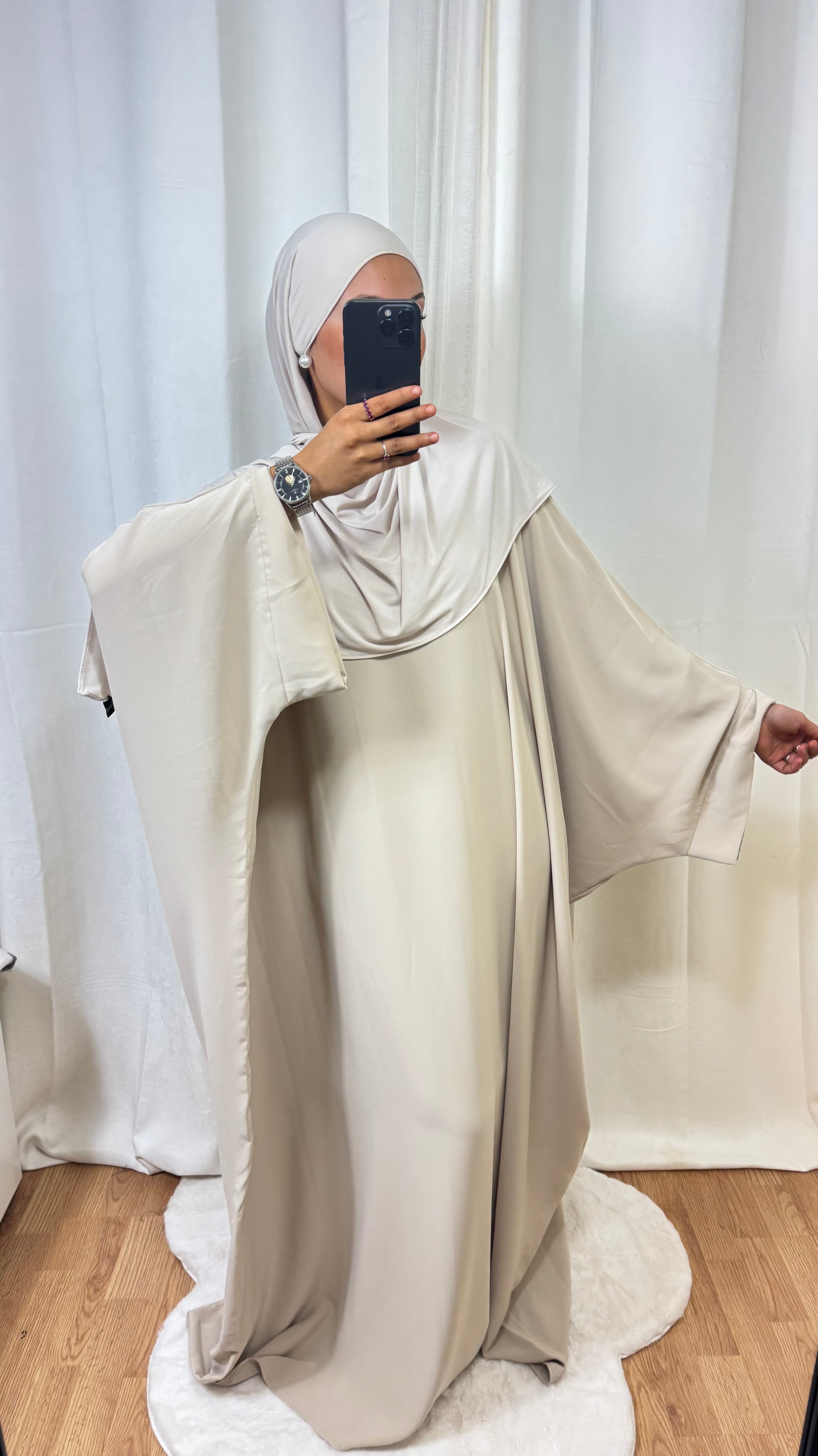 ABAYA SAOUDIENNE ELEGANCE - BEIGE