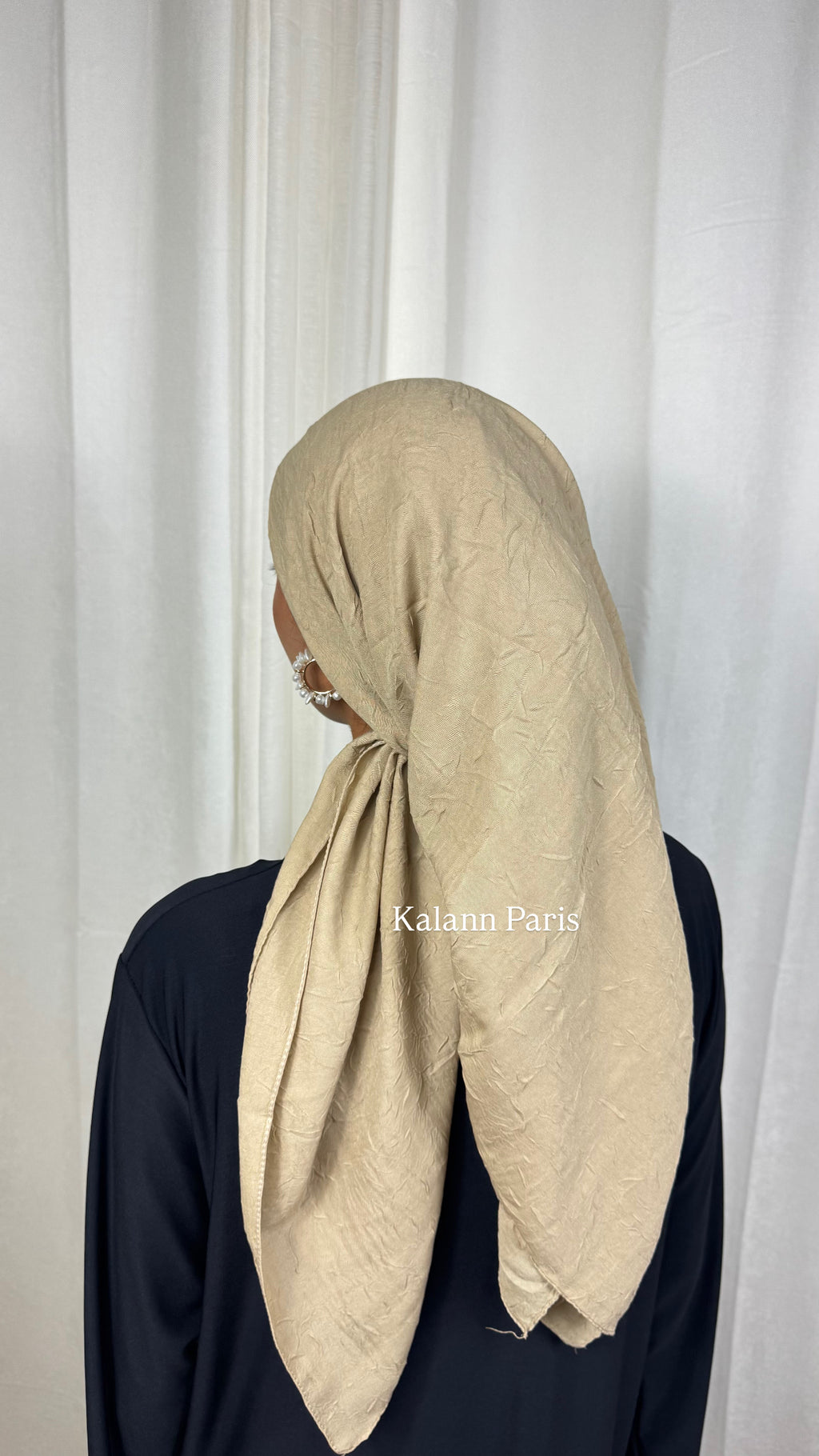 CARRÉ COTON BAMBOO - BEIGE