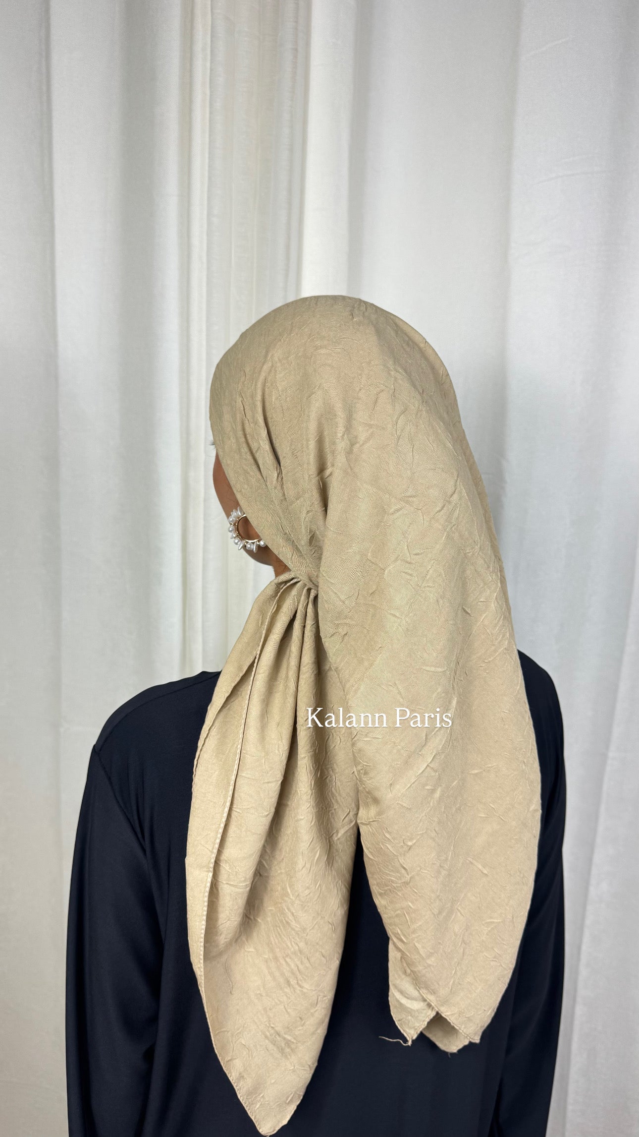 CARRÉ COTON BAMBOO - BEIGE