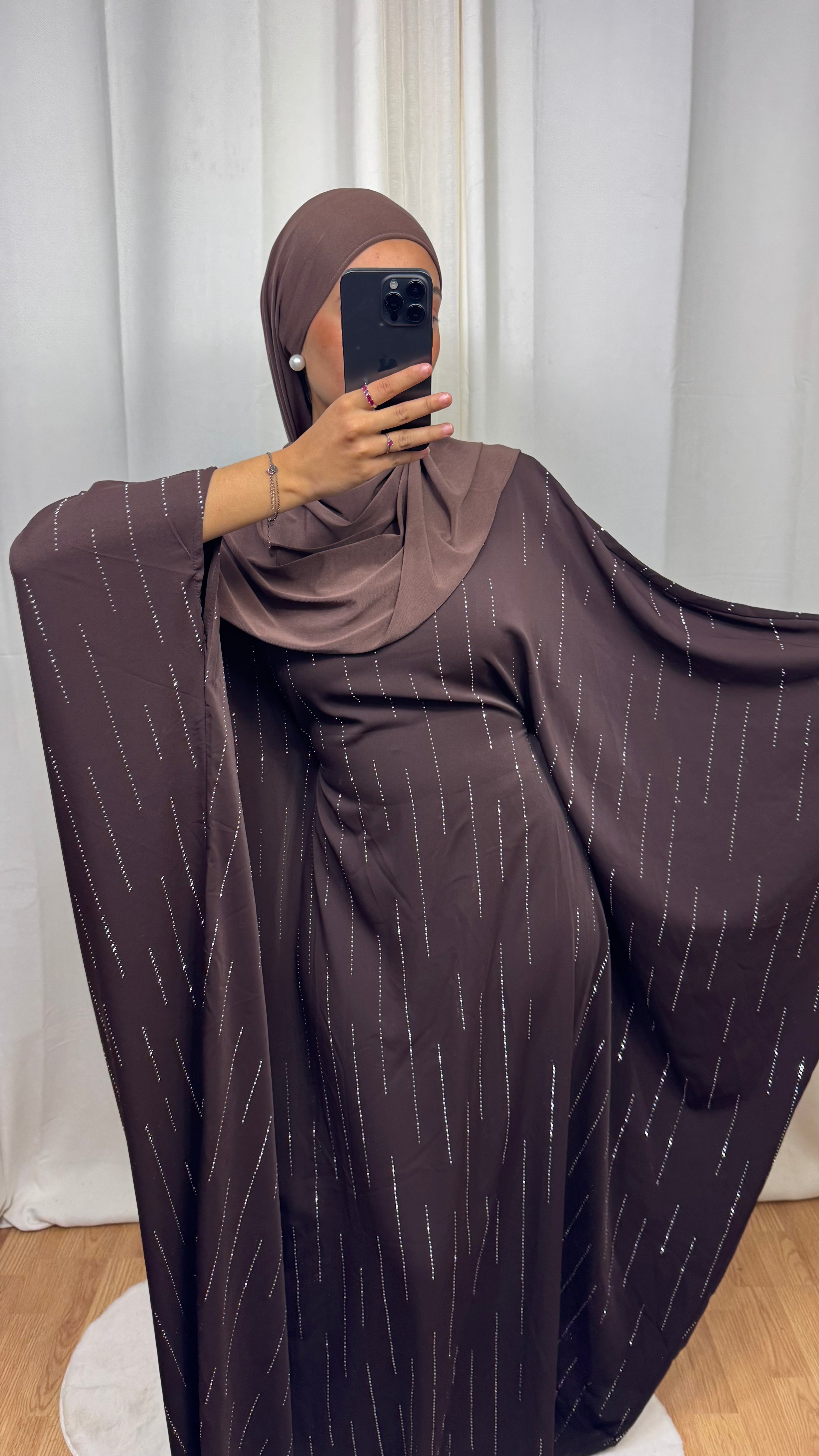 ABAYA ELÉA - MARRON