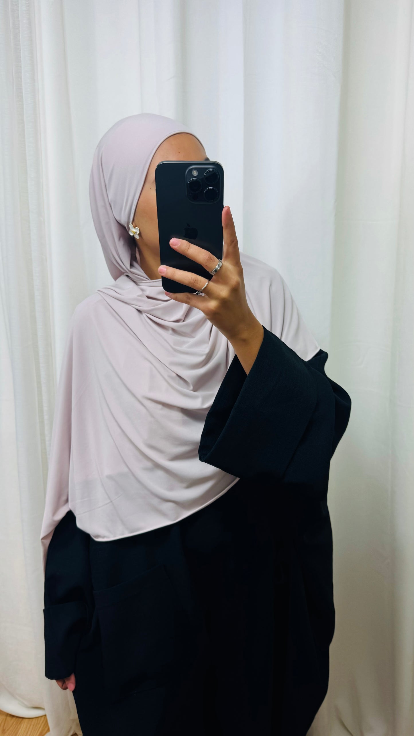 HIJAB JERSEY PREMIUM - ROSE POUDRÉ