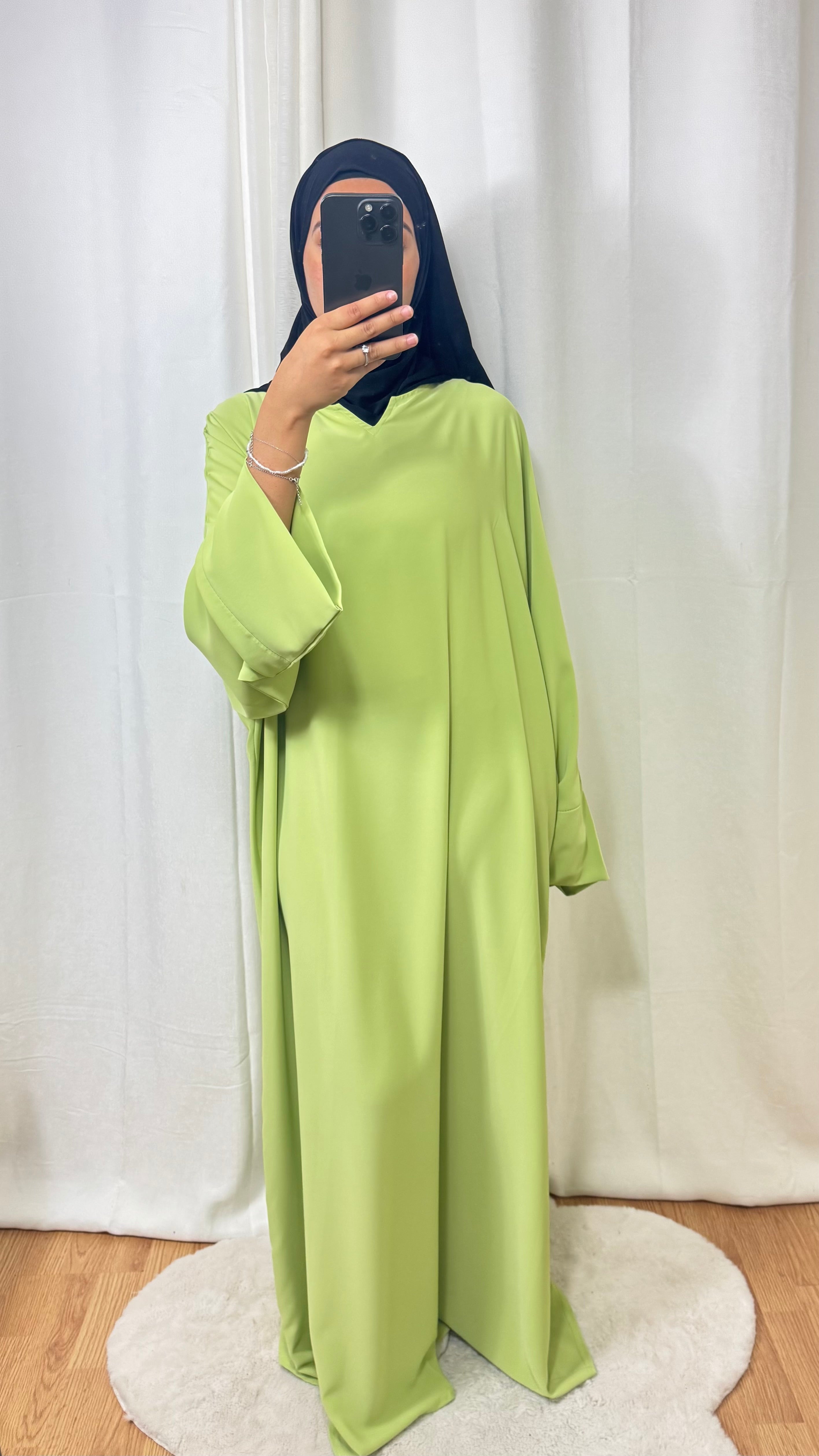 ABAYA AMBREEN - PISTACHE PÂLE